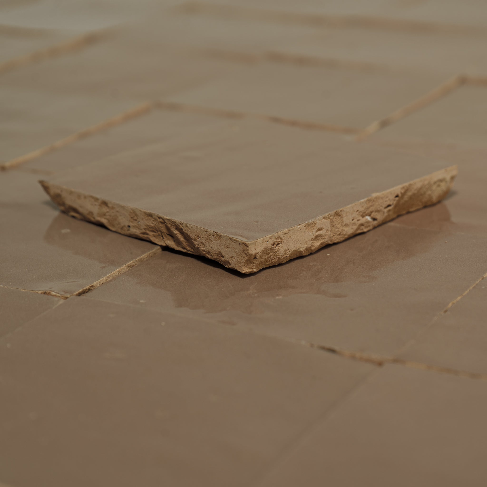 Handmade Moroccan Zellige 4x4 Latte Terracotta Tile | Cemento