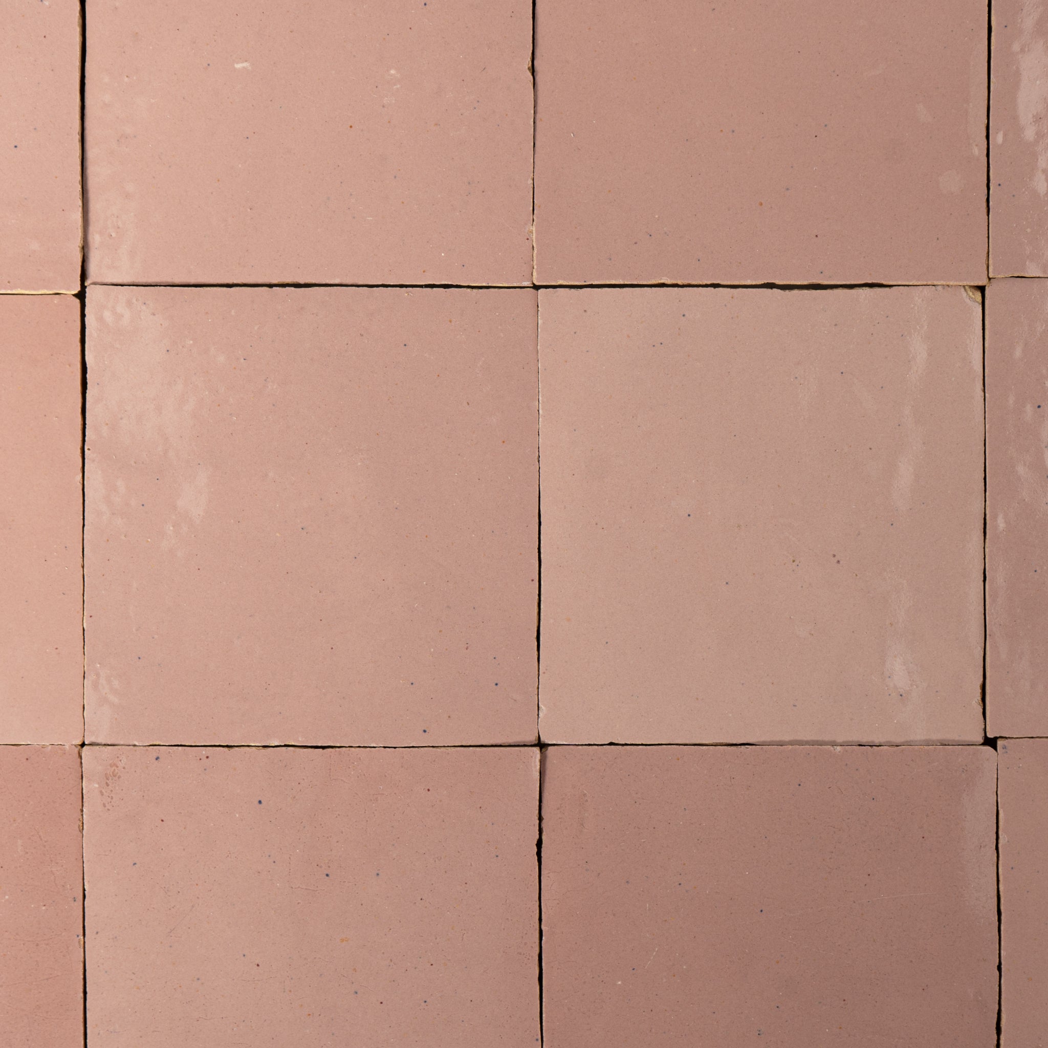Handmade Moroccan Zellige 4x4 Lipstick Pink Terracotta Tile
