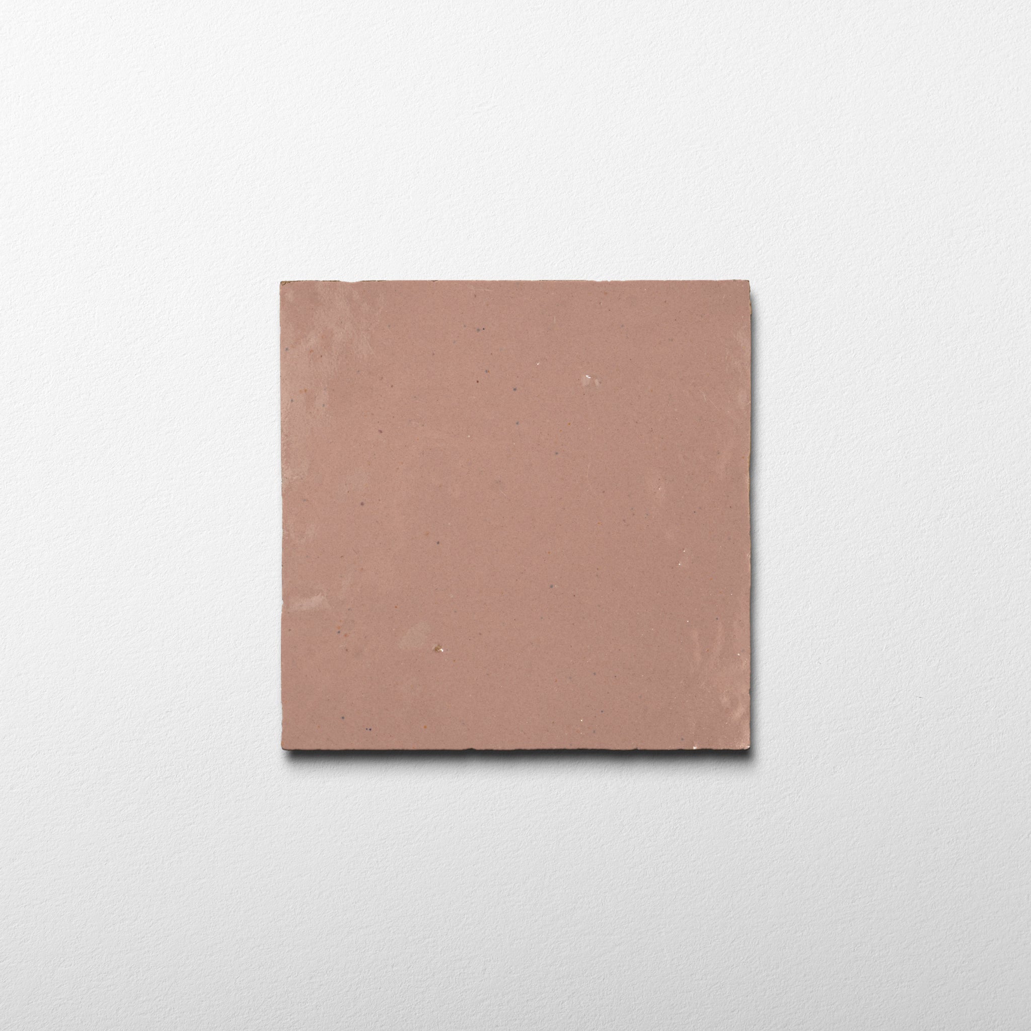ローズ Handmade Moroccan Zellige 4x4 Lipstick Pink Terracotta Tile