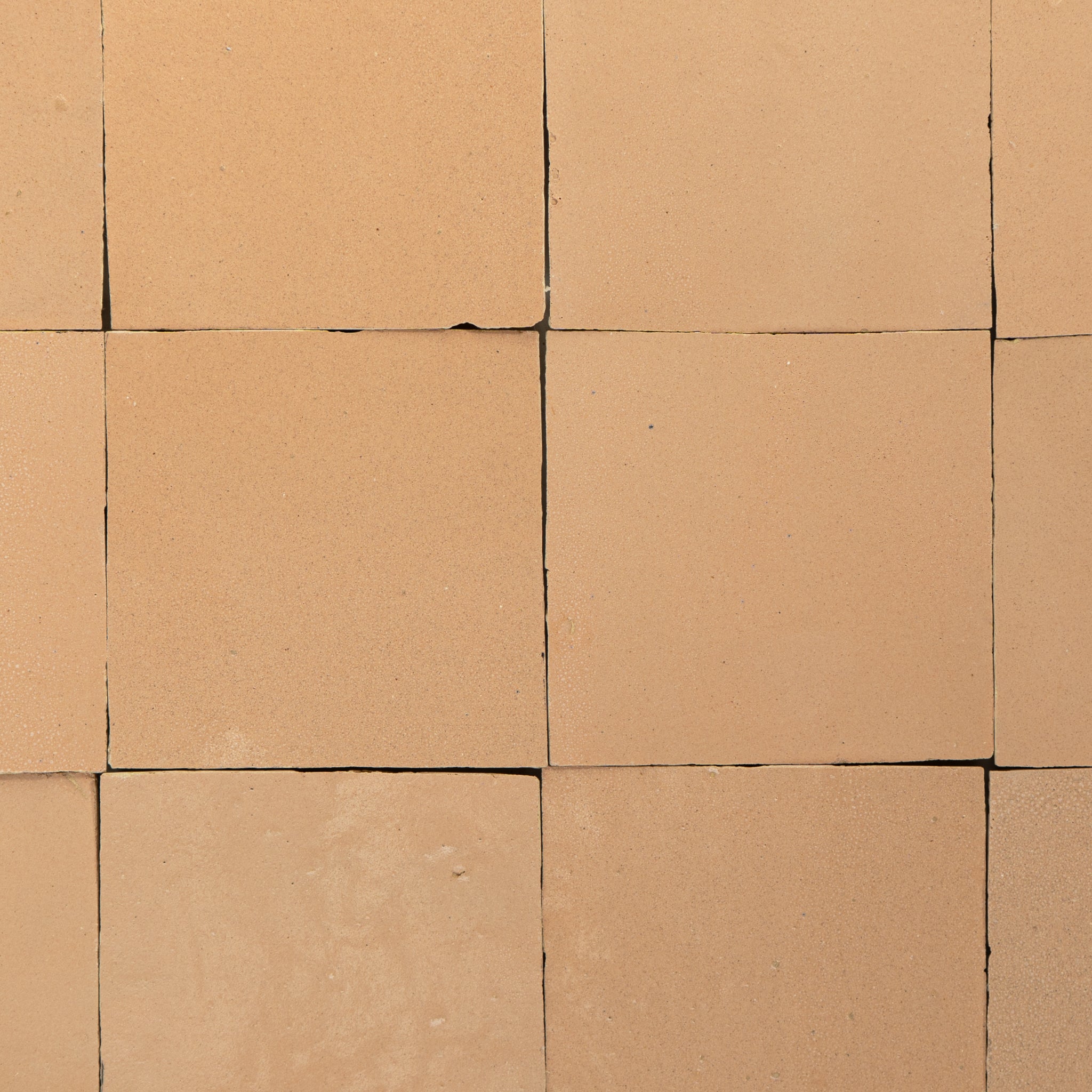 Handmade Moroccan Zellige 4x4 Living Coral Terracotta Tile - Cemento Collection