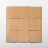 Handmade Moroccan Zellige 4x4 Living Coral Terracotta Tile - Cemento Collection