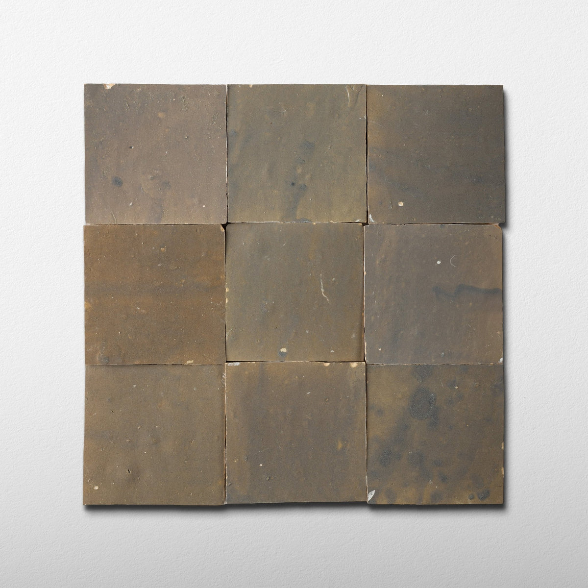 Handmade Moroccan Zellige 4x4 Muddy River Terracotta Tile - Cemento Collection