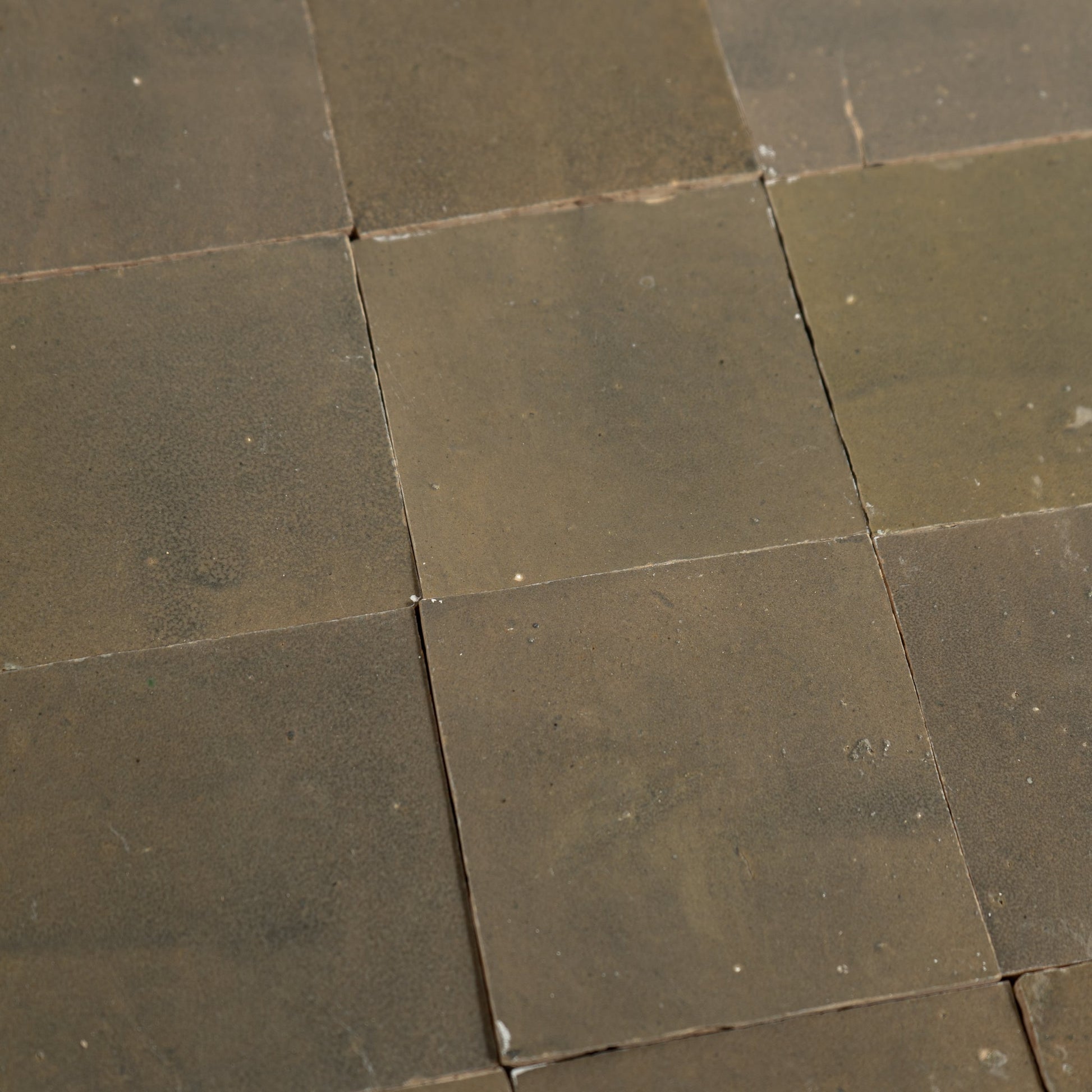 Handmade Moroccan Zellige 4x4 Muddy River Terracotta Tile - Cemento Collection