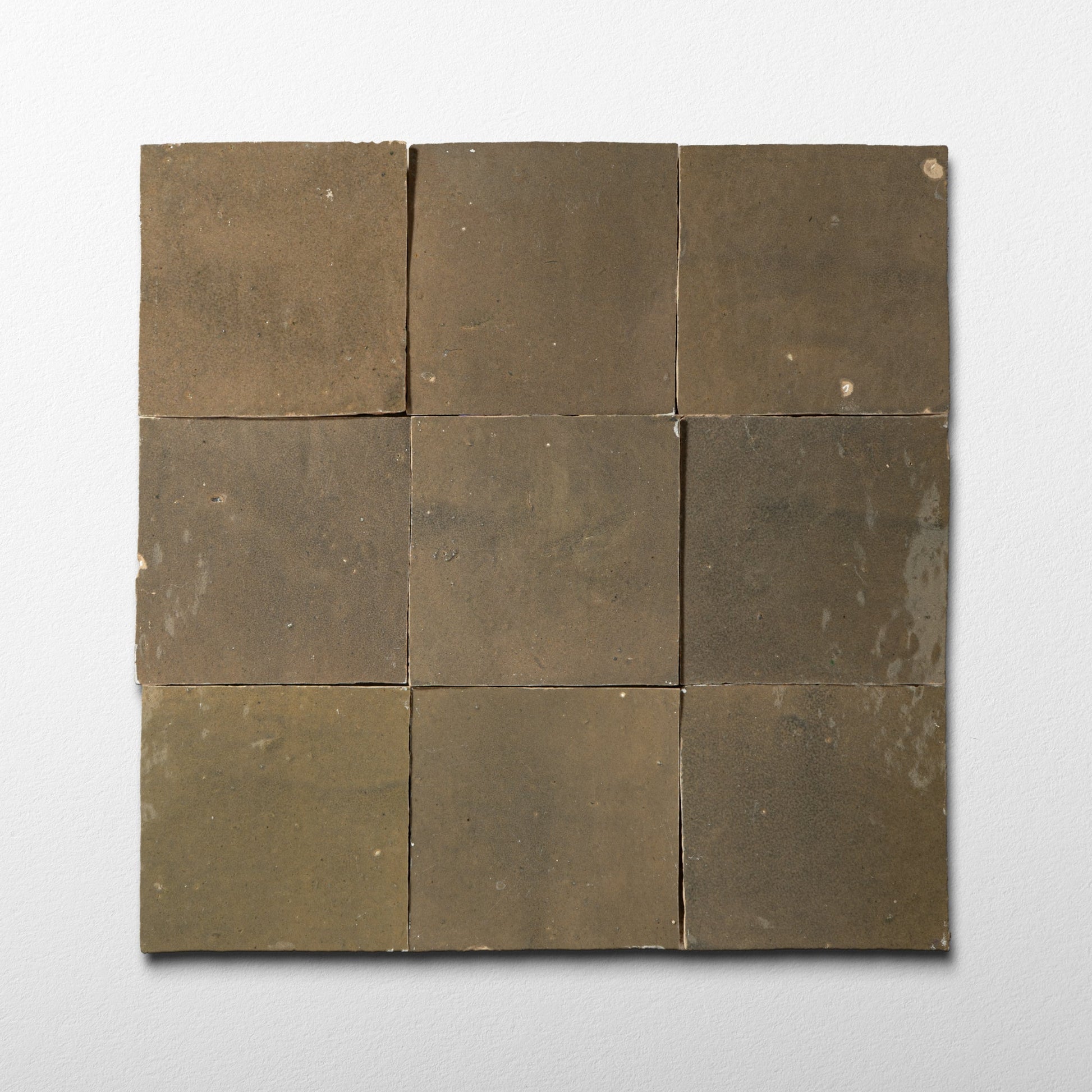 Handmade Moroccan Zellige 4x4 Muddy River Terracotta Tile - Cemento Collection