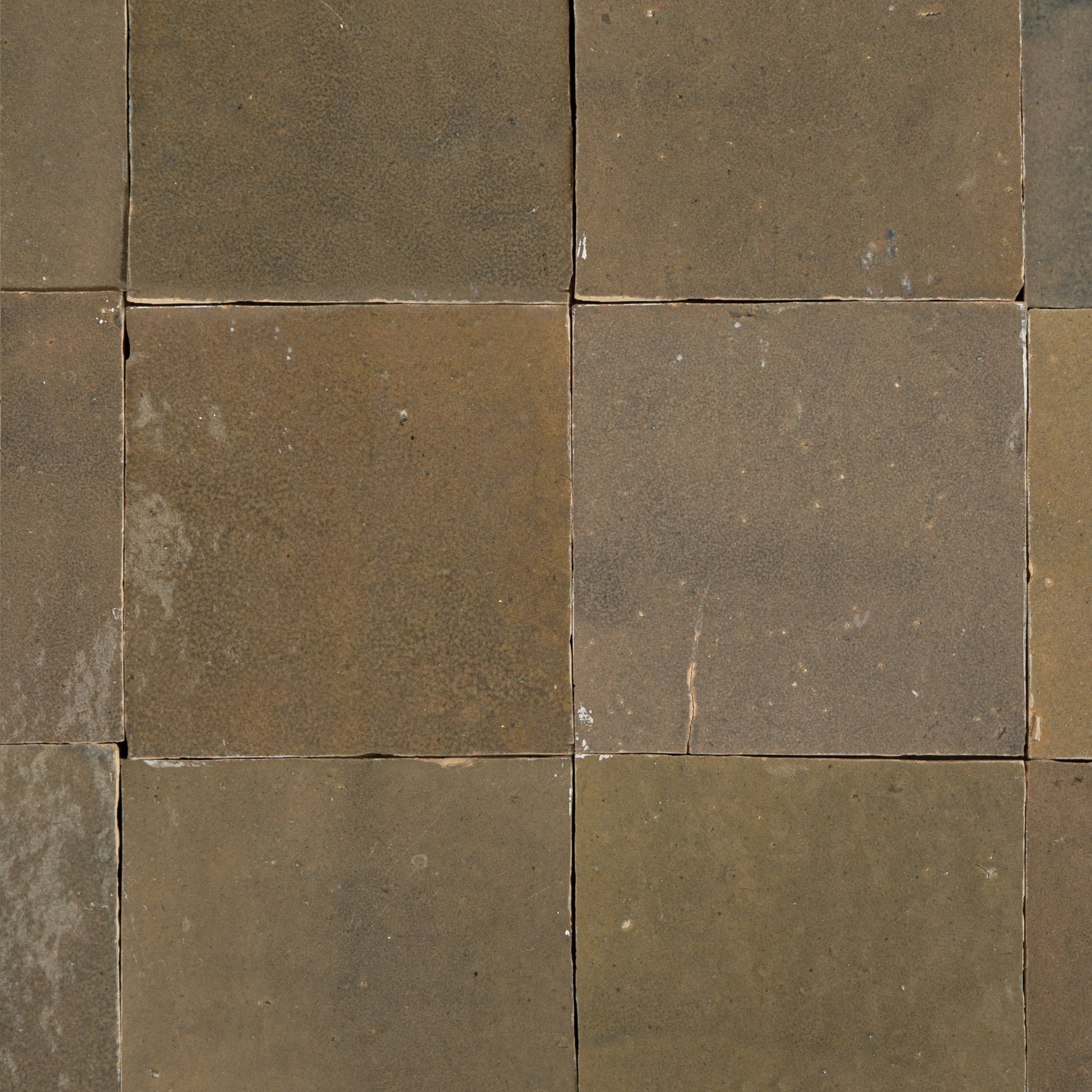 Handmade Moroccan Zellige 4x4 Muddy River Terracotta Tile - Cemento Collection