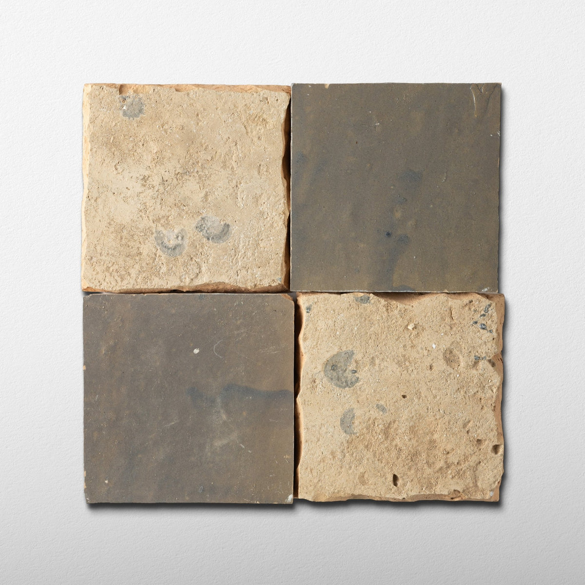 Handmade Moroccan Zellige 4x4 Muddy River Terracotta Tile - Cemento Collection