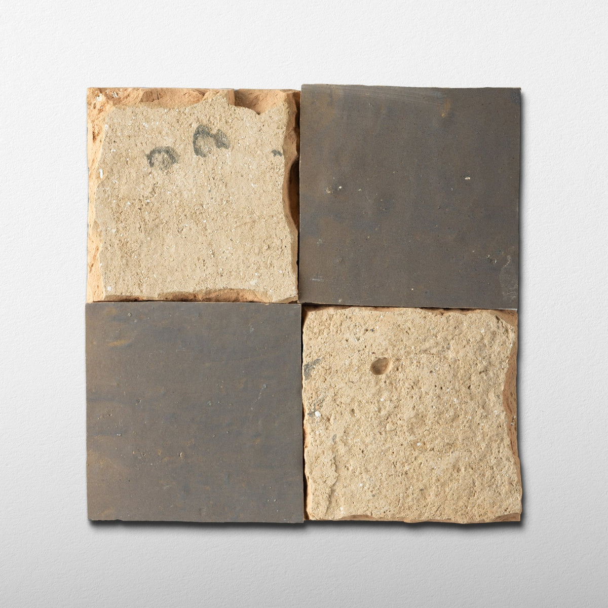 Handmade Moroccan Zellige 4x4 Muddy River Terracotta Tile (Batch 2) - Cemento Collection
