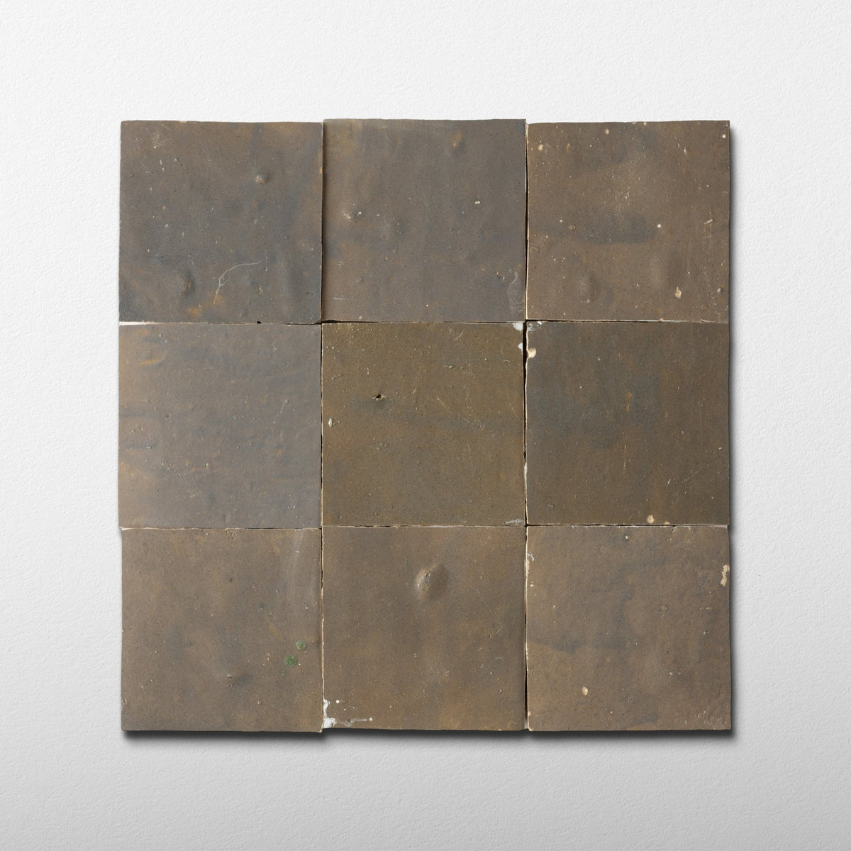 Handmade Moroccan Zellige 4x4 Muddy River Terracotta Tile (Batch 2) - Cemento Collection
