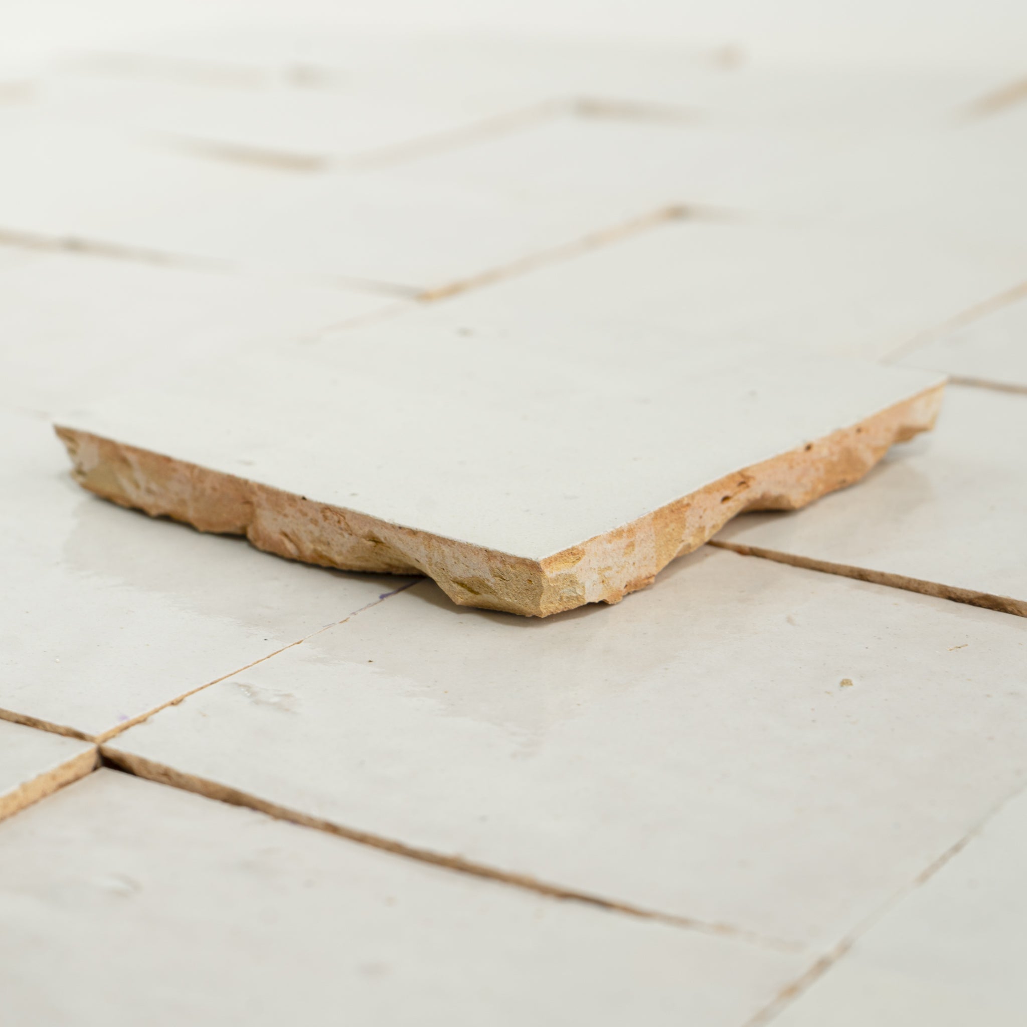 Off-White Zellige Tile 4x4 - Cemento Collection