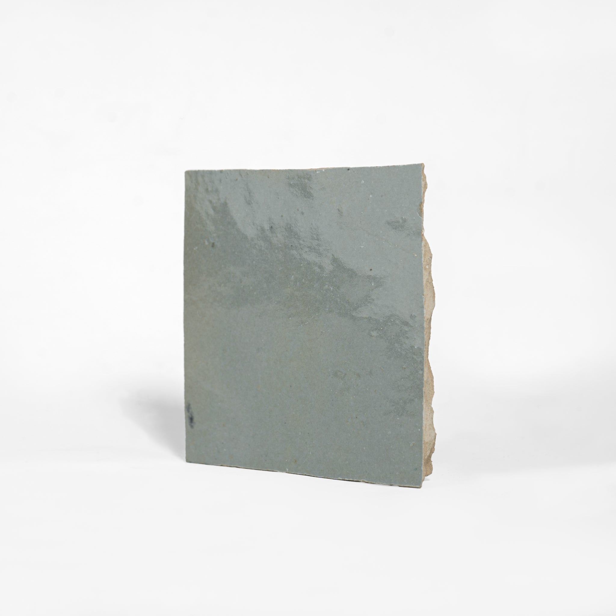 Handmade Moroccan Zellige 4x4 Pewter Grey Terracotta Tile