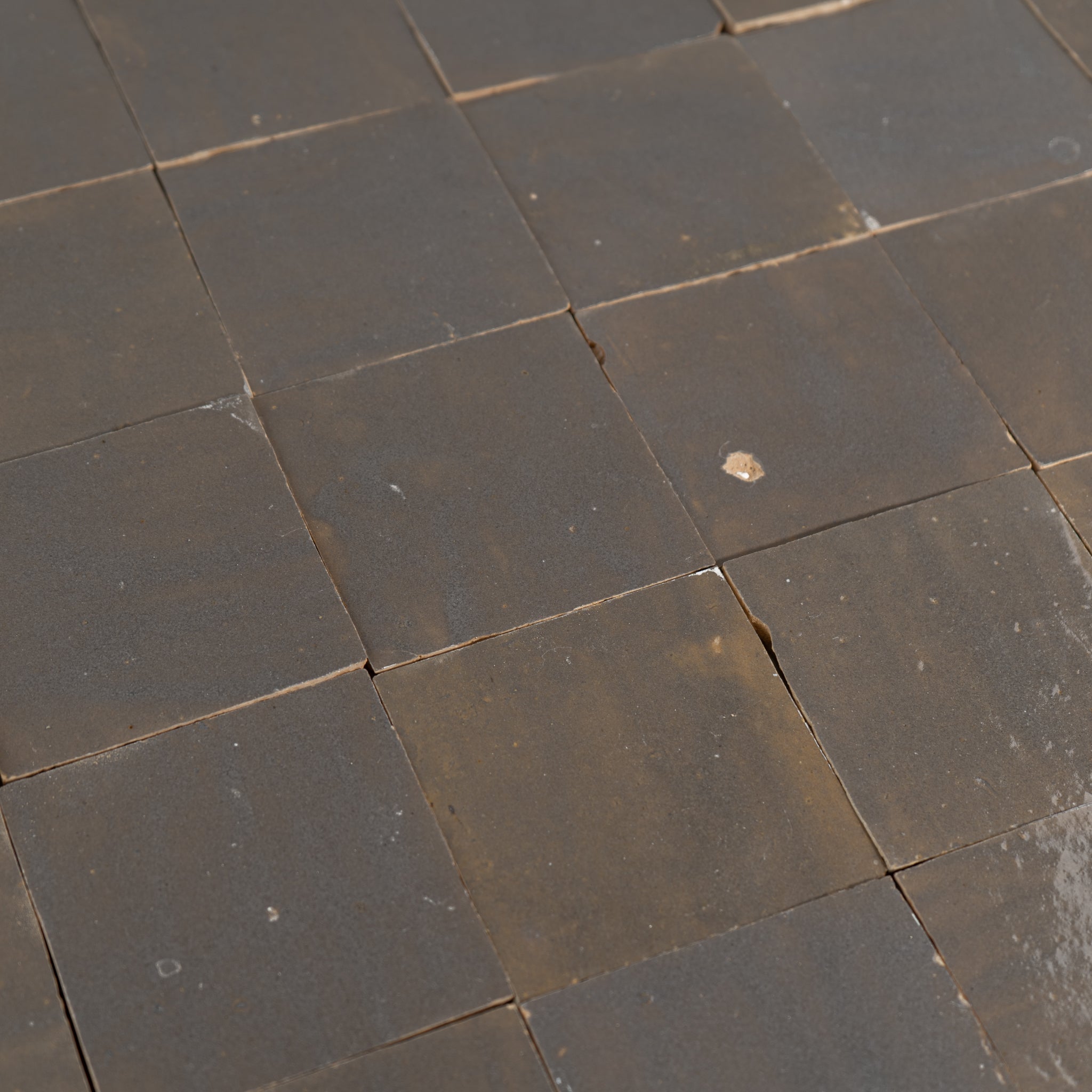 Handmade Moroccan Zellige 4x4 Rusty Pan Terracotta Tile | Cemento