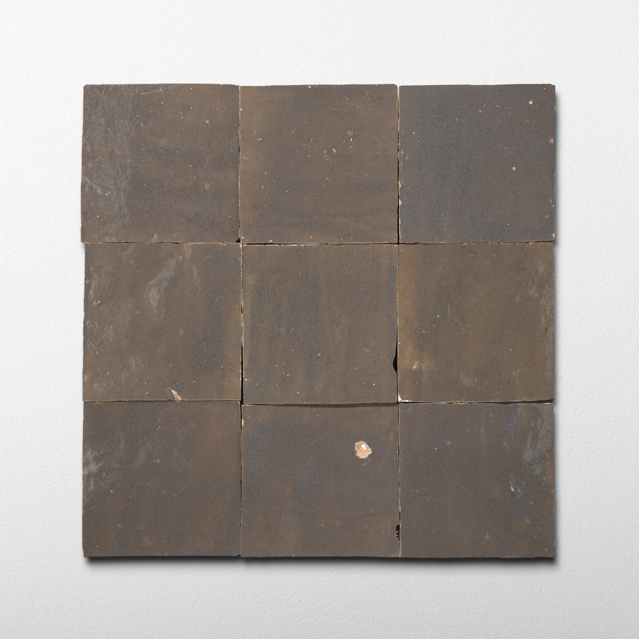 Handmade Moroccan Zellige 4x4 Rusty Pan Terracotta Tile | Cemento