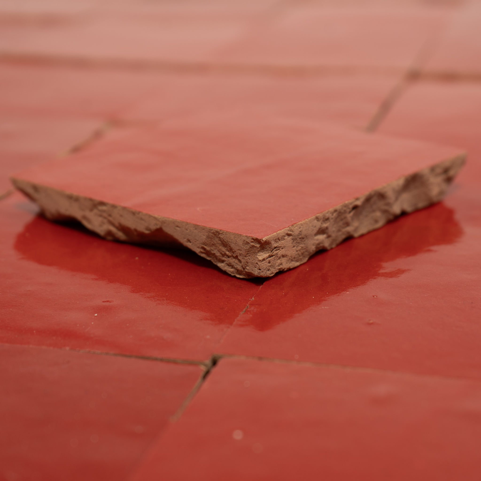 Red Zellige Tile 4x4 - Cemento Collection