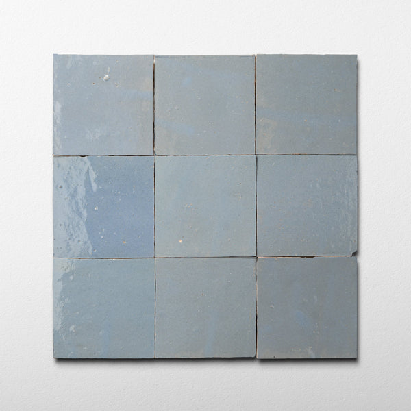 Handmade Moroccan Zellige 4x4 Violet Terracotta Tile | Cemento