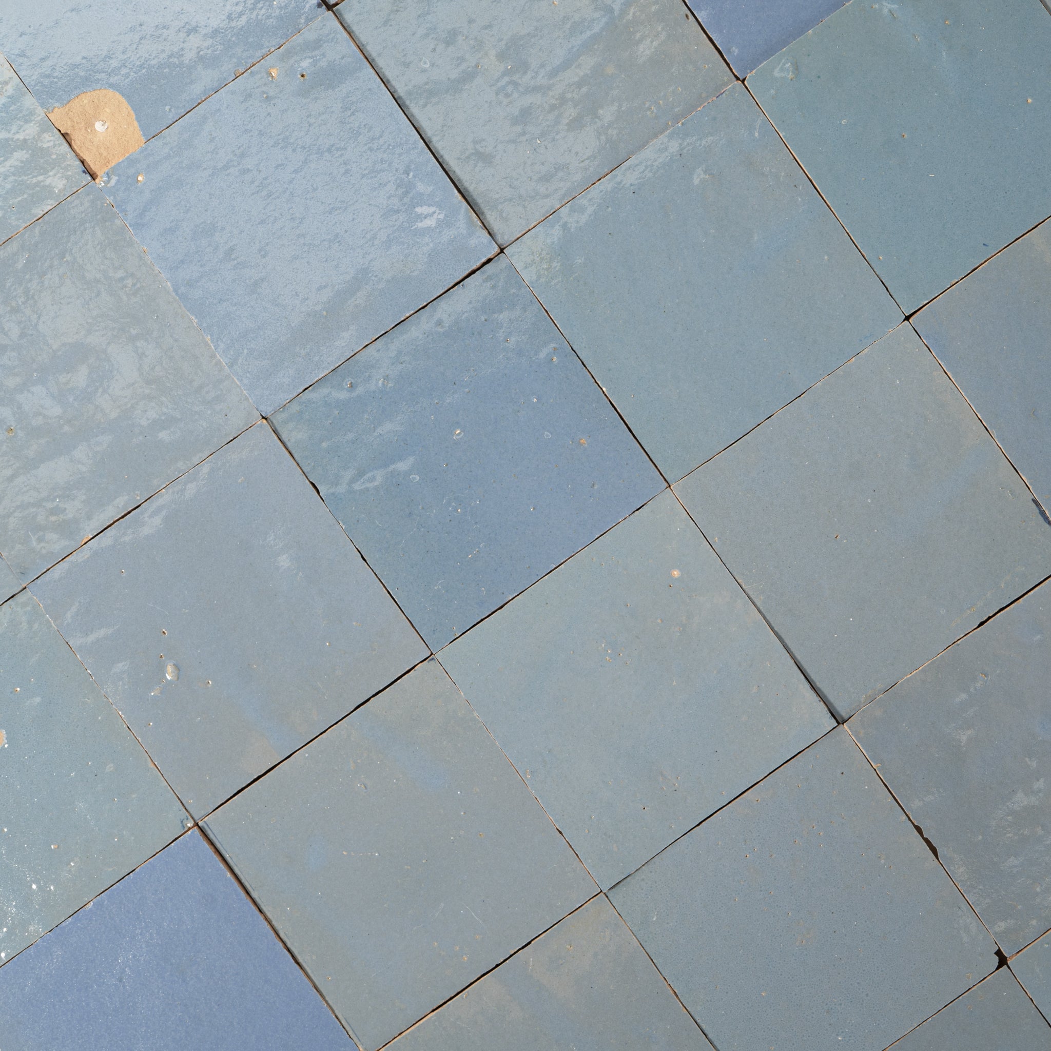 Handmade Moroccan Zellige 4x4 Violet Terracotta Tile | Cemento