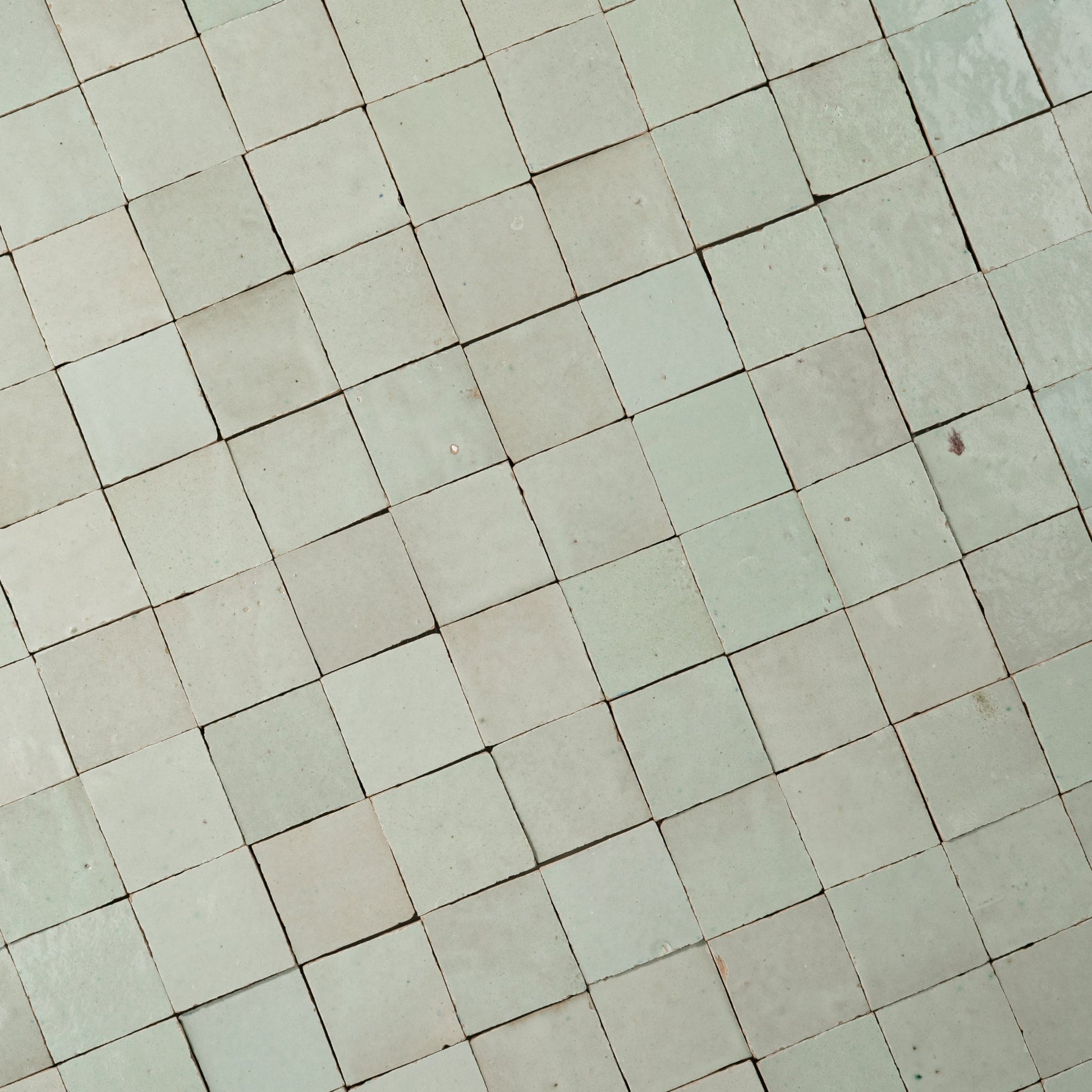 Handmade Moroccan Zellige Fern Green Terracotta | 2x2 Mosaic Tile - Cemento Collection