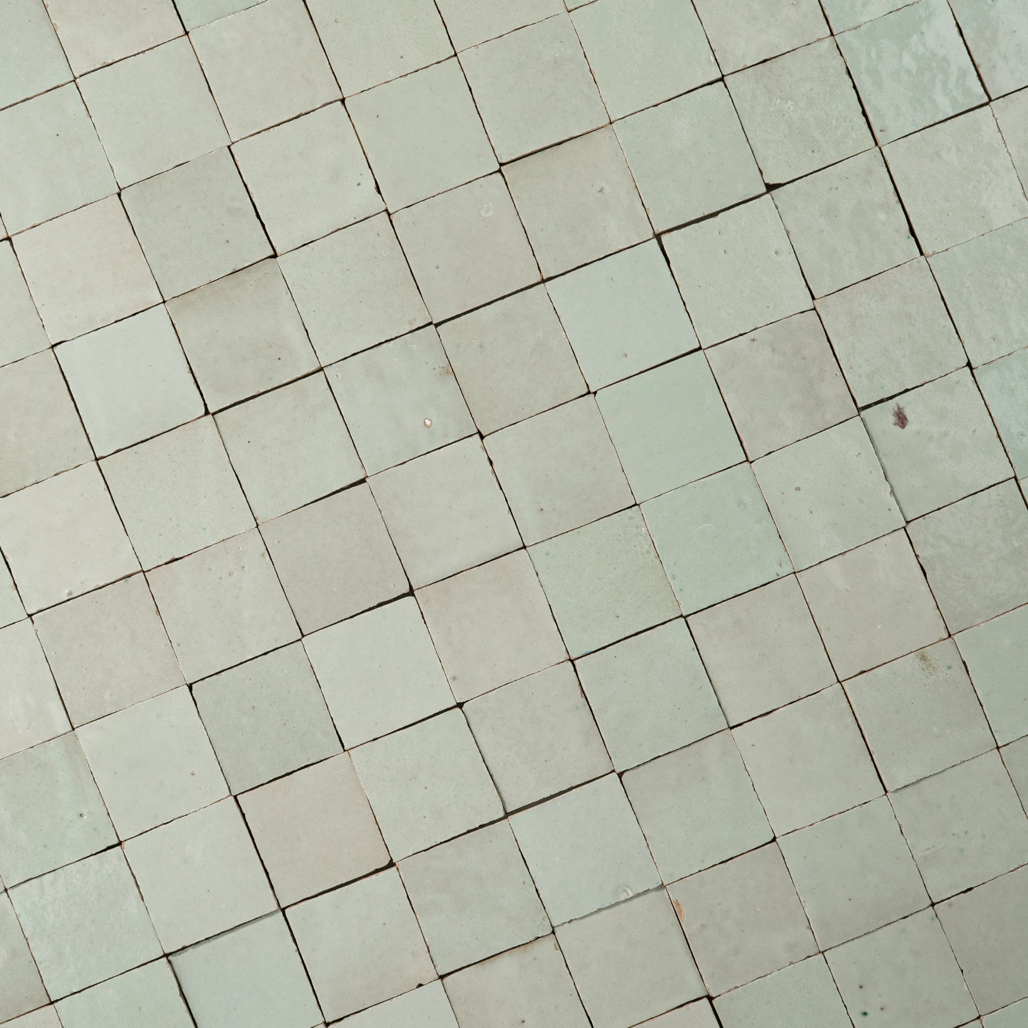 Handmade Moroccan Zellige Fern Green Terracotta | 2x2 Mosaic Tile - Cemento Collection