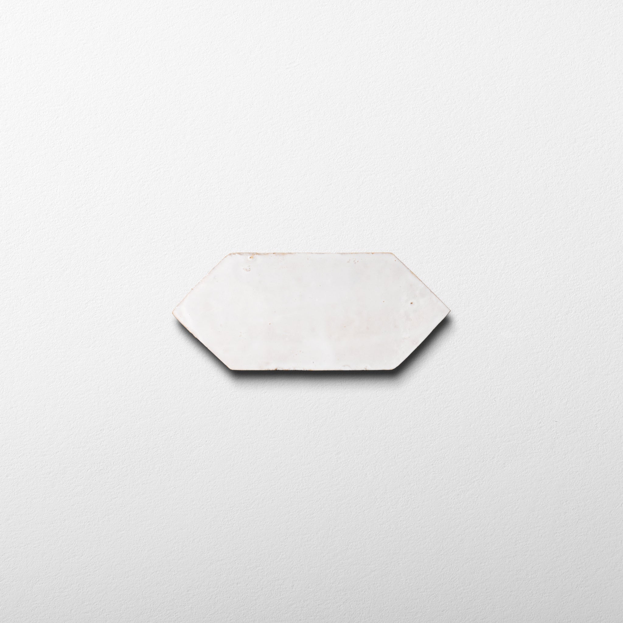 Handmade Moroccan Zellige Picket Off White Terracotta Tile