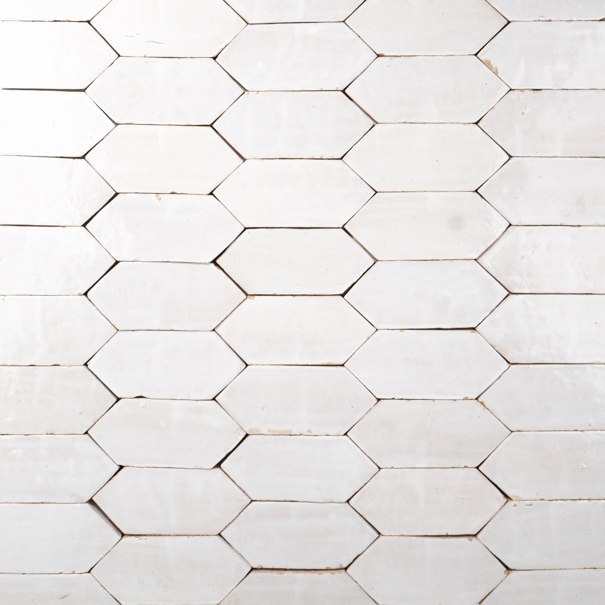 Off white picket zellige tile