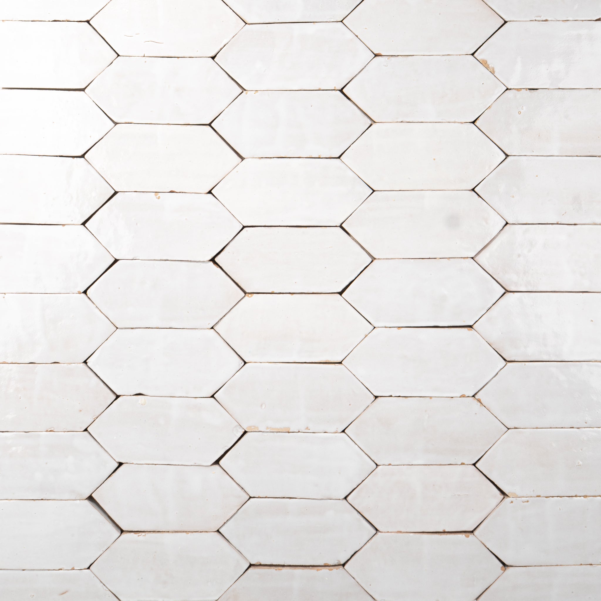 Off white picket zellige tile