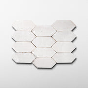 Handmade Moroccan Zellige Off white Picket Terracotta Tile - Cemento Collection