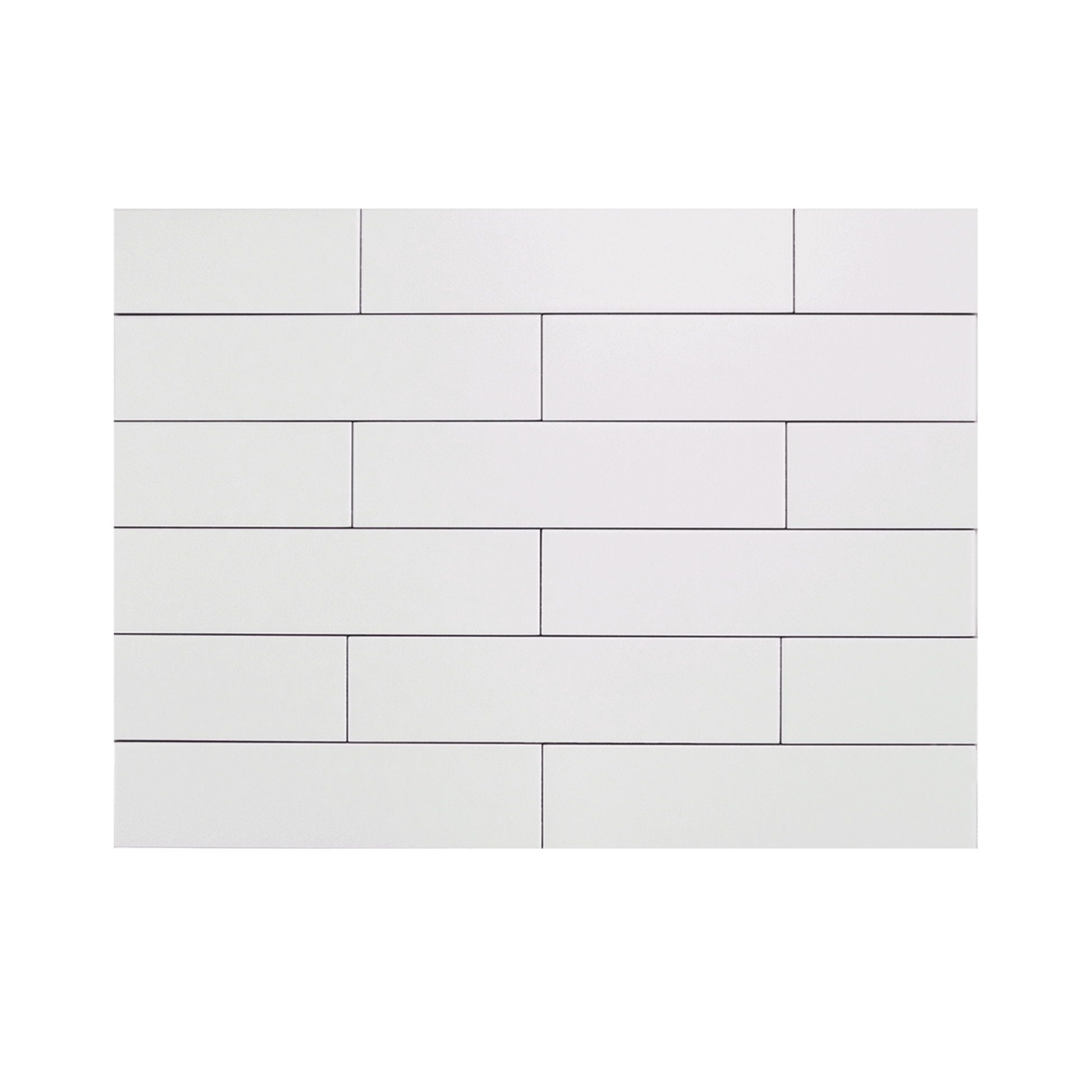 Hoop Straight 2.5x10 Cloud Pearl Ceramic Tile - Cemento Collection