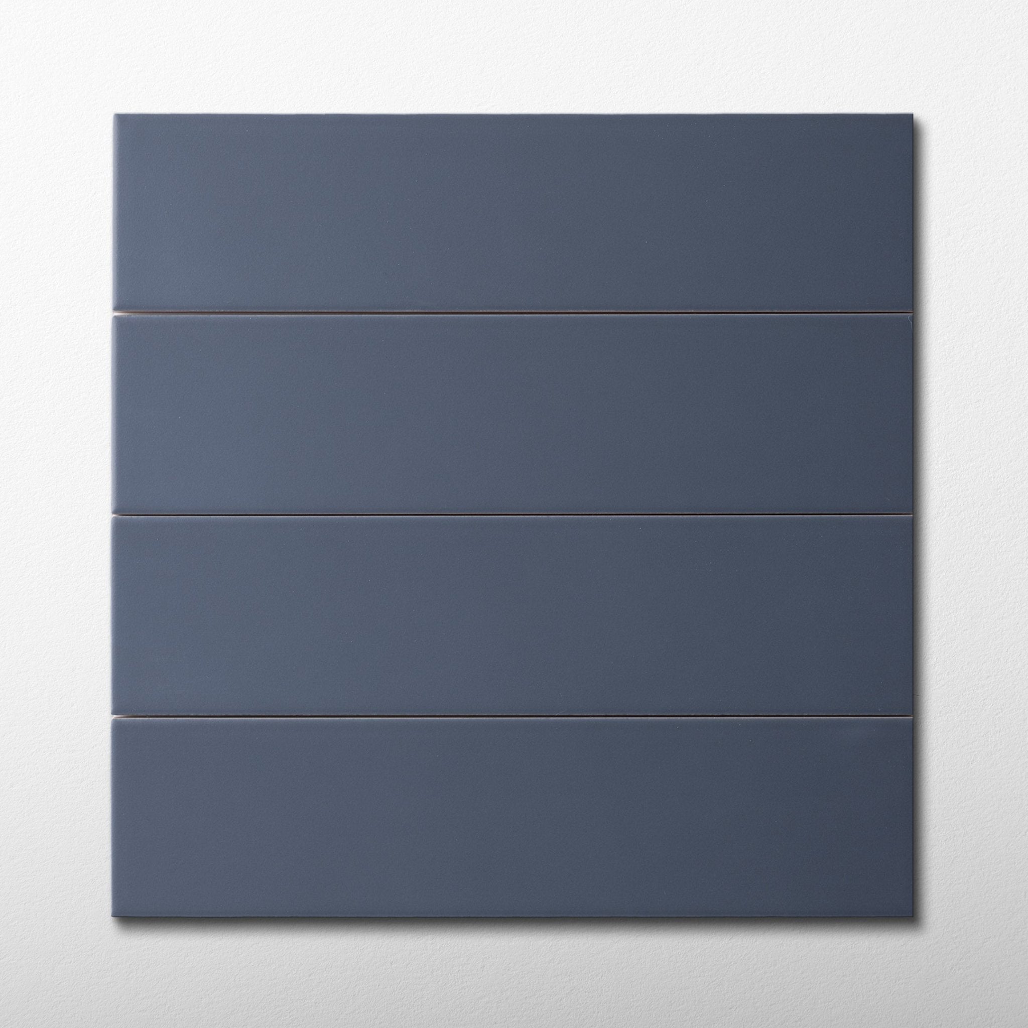 Hoop Straight 2.5x10 Deep Blue Ceramic Tile