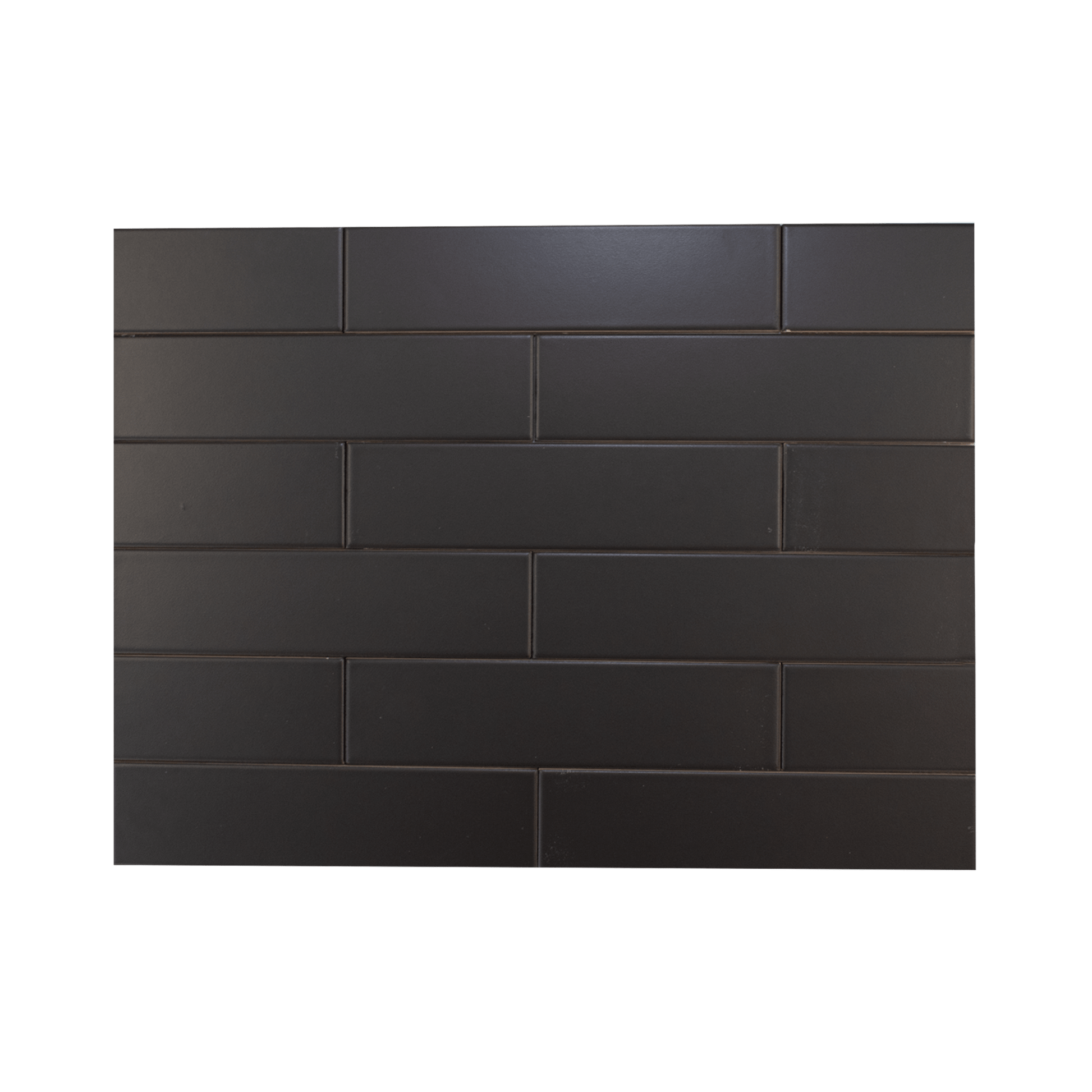Hoop Straight 2.5x10 Phantom Black Ceramic Tile - Cemento Collection