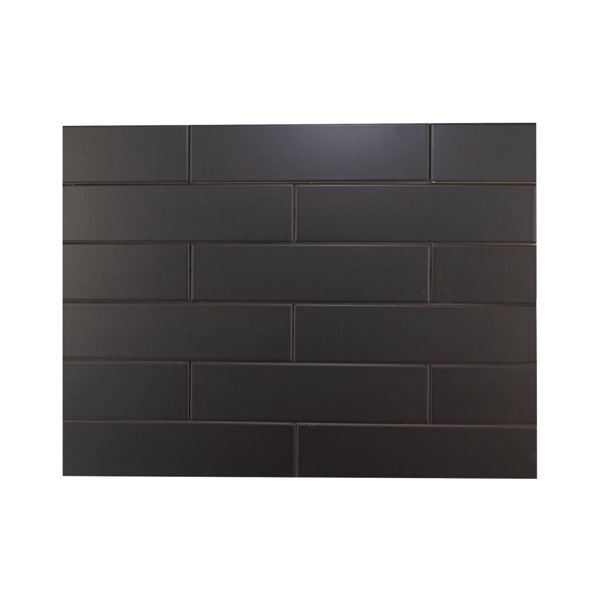 Hoop Straight 2.5x10 Phantom Black Ceramic Tile - Cemento Collection