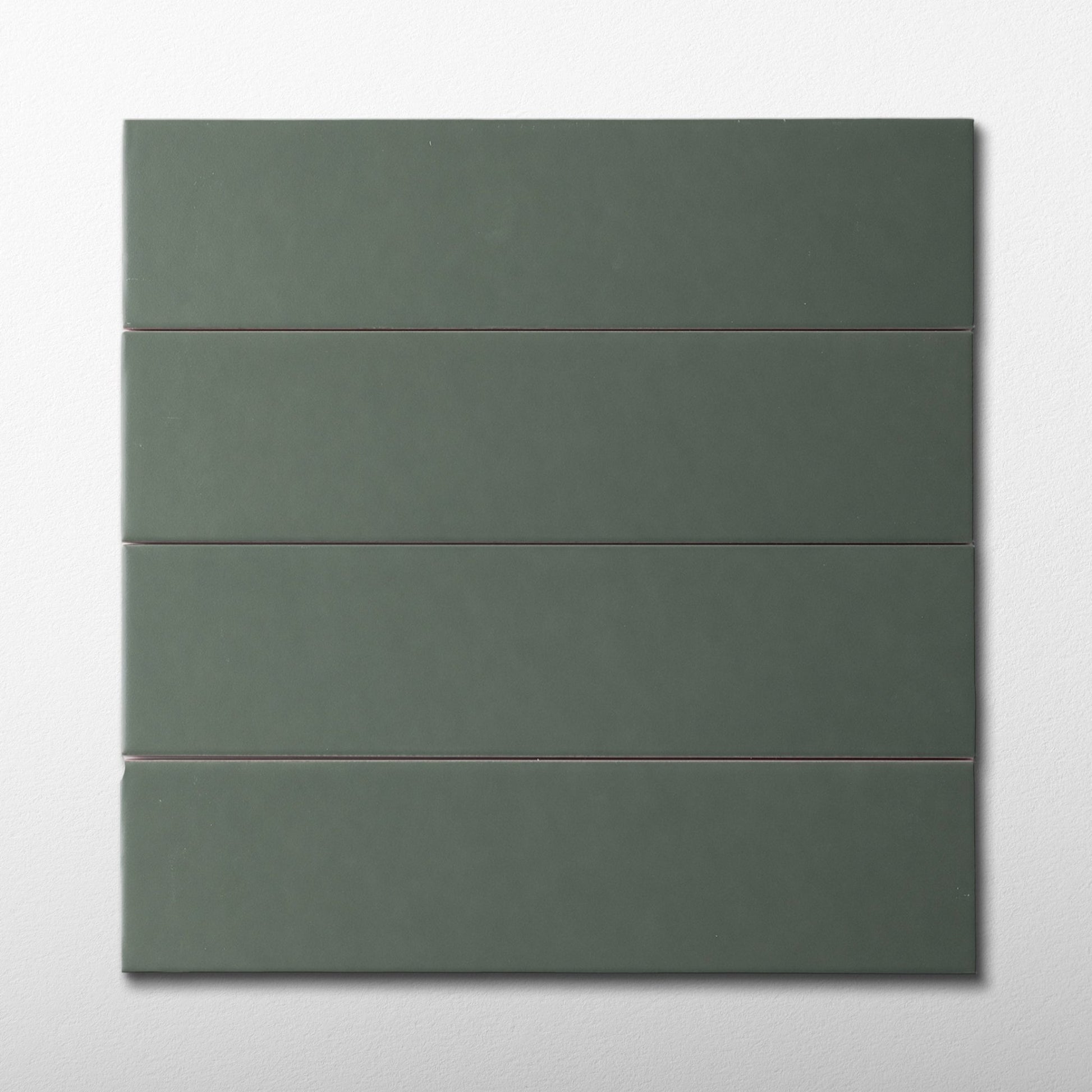 Hoop Straight 2.5x10 Silence Green Ceramic Tile