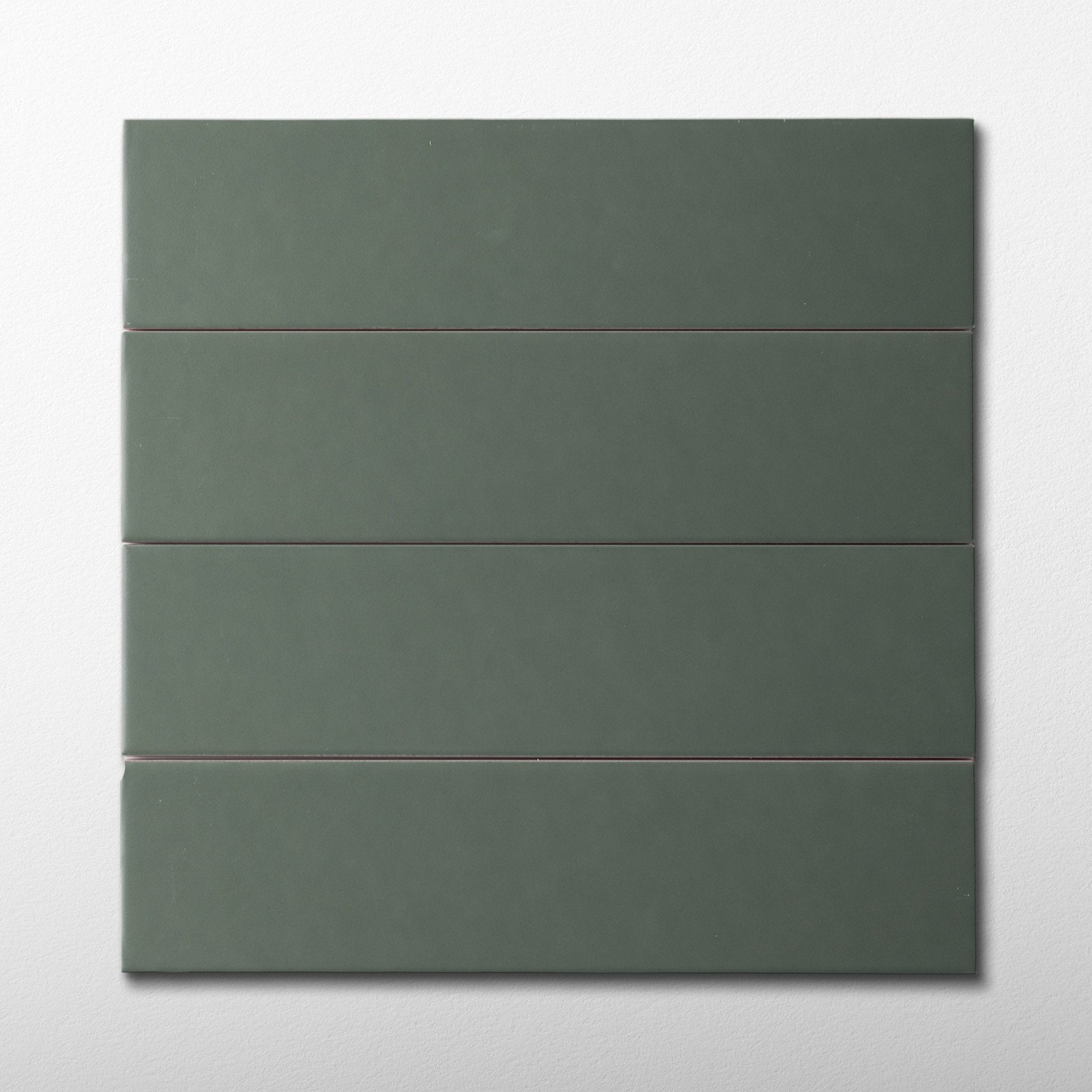 Hoop Straight 2.5x10 Silence Green Ceramic Tile