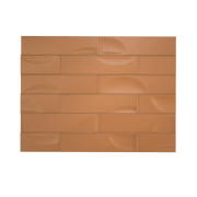 Hoop Wave 2.5x10 Clay Ceramic Tile - Cemento Collection