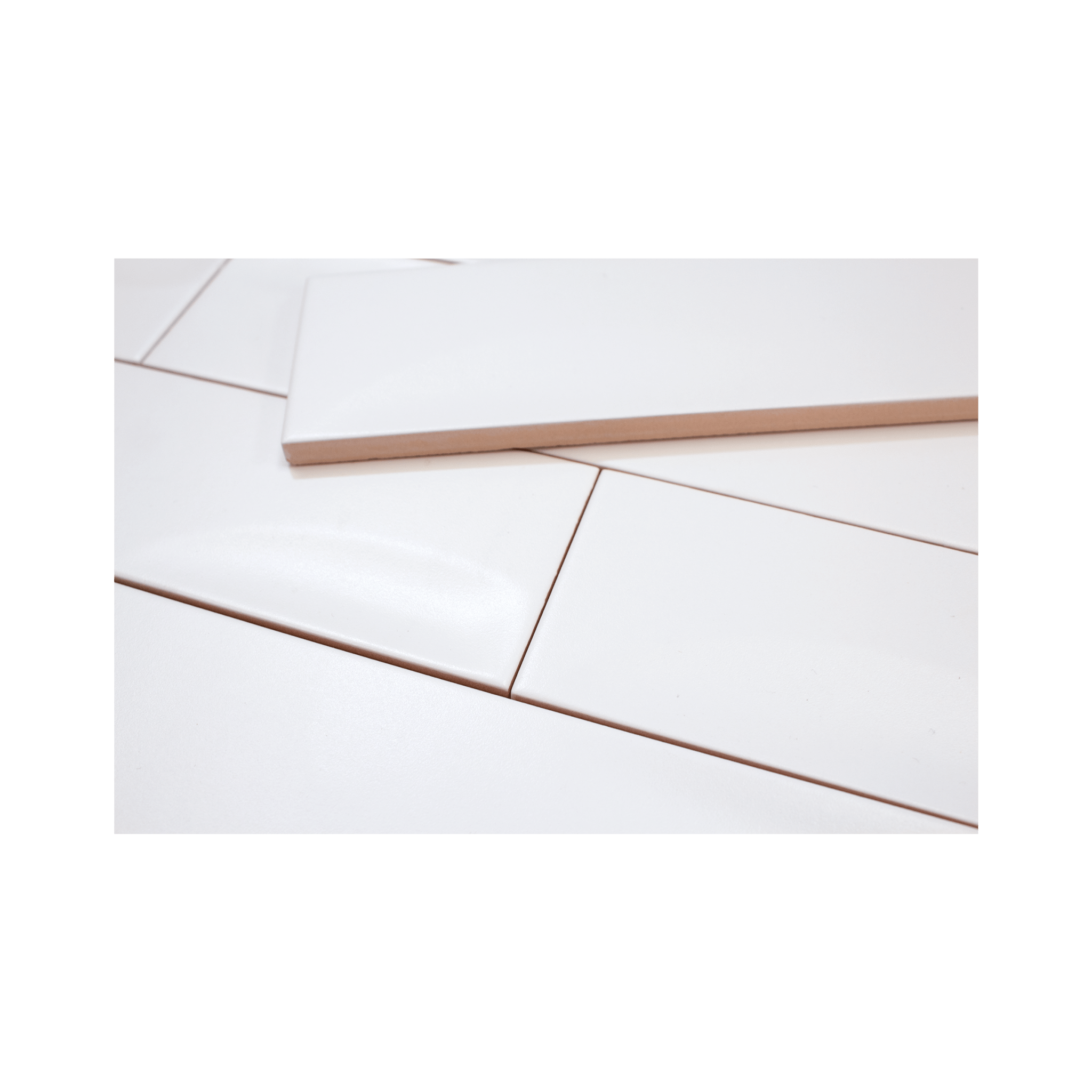 Hoop Wave 2.5x10 Cloud Pearl Ceramic Tile - Cemento Collection