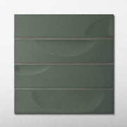 Hoop Wave 2.5x10 Silence Green Ceramic Tile