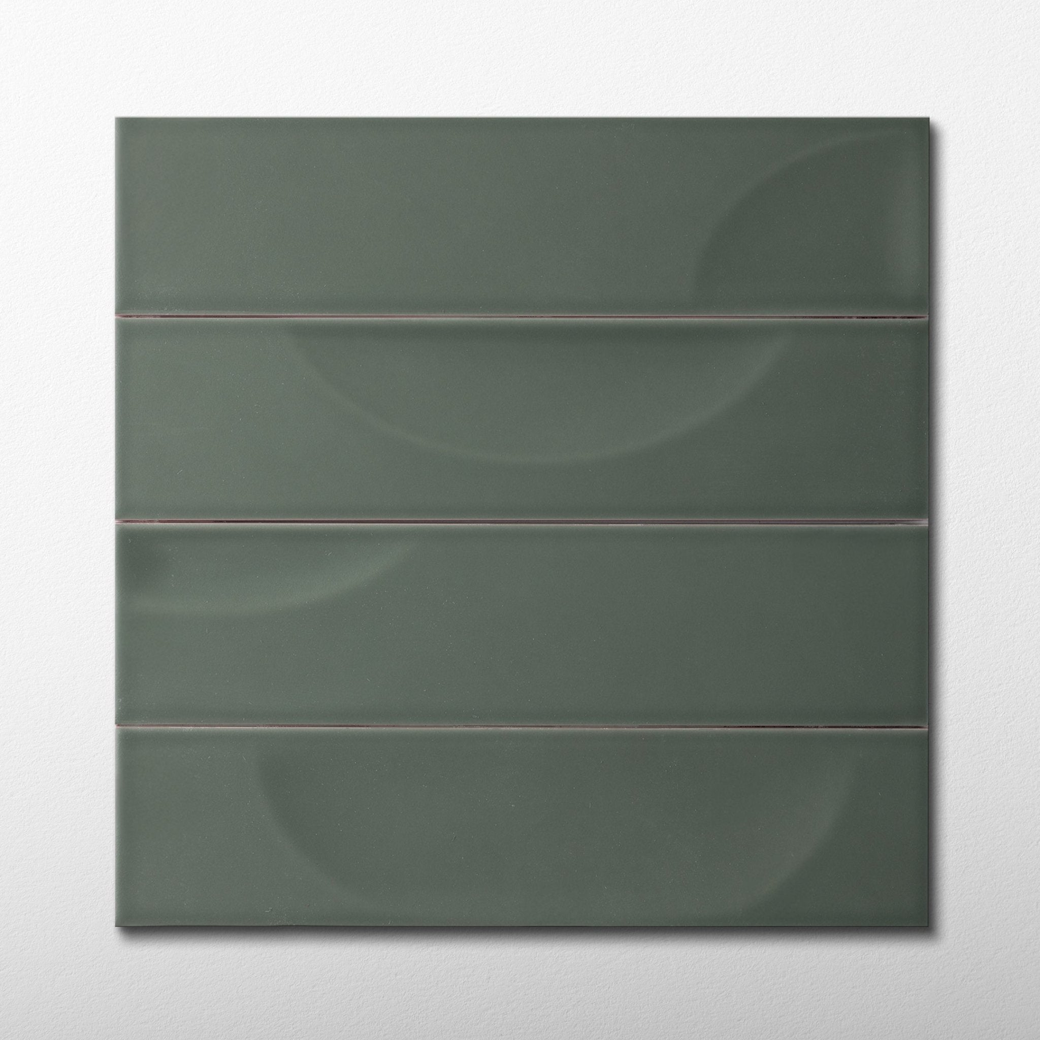 Hoop Wave 2.5x10 Silence Green Ceramic Tile