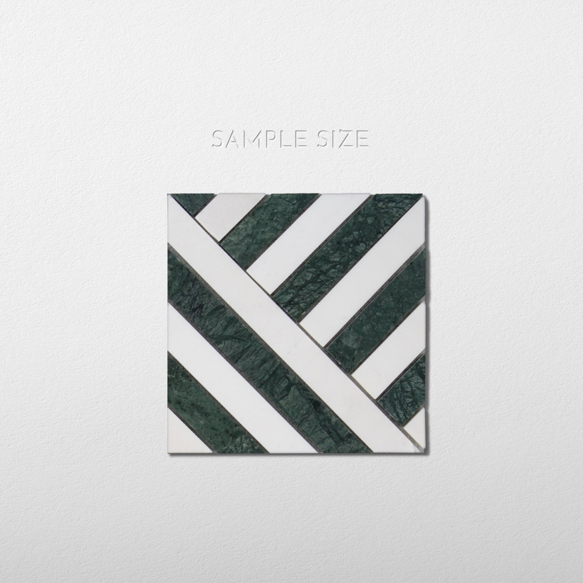 Horizon Verde Alpi and Dolomite Marble Honed Mosaic Tile sample