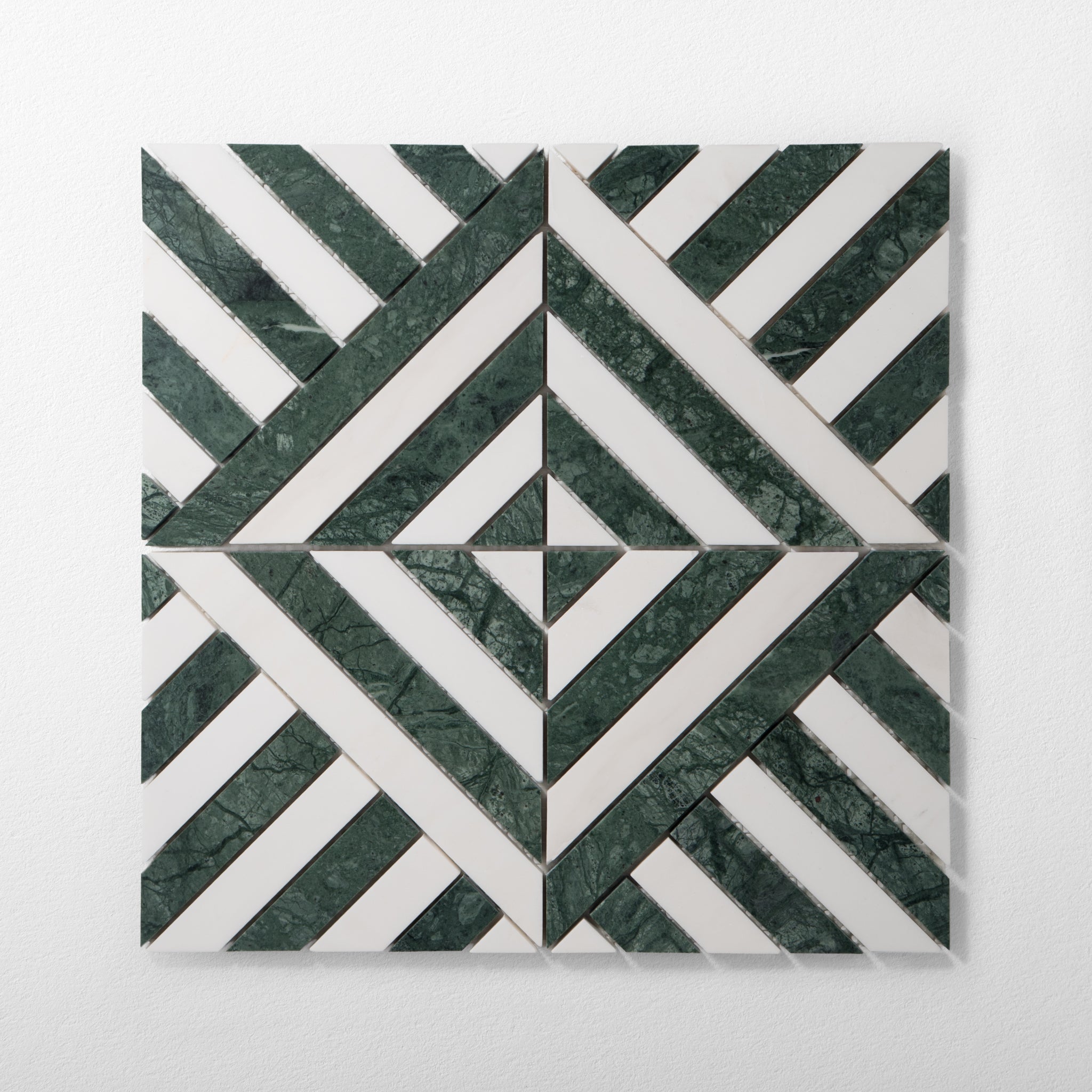 Horizon Verde Alpi and Dolomite Marble Honed Mosaic Tile