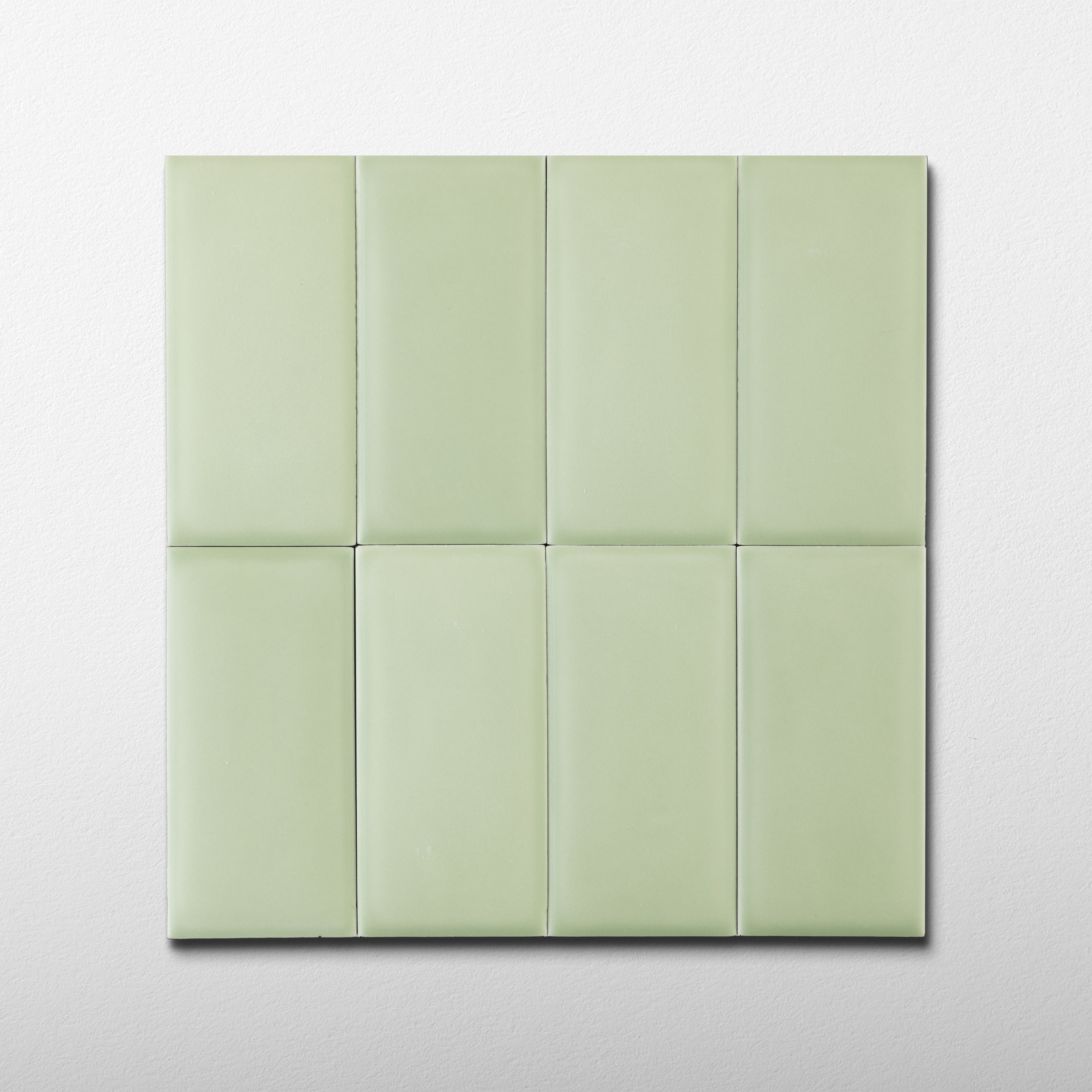 Bonbon 2.25x4.5 Lime Green Matte Porcelain Tile