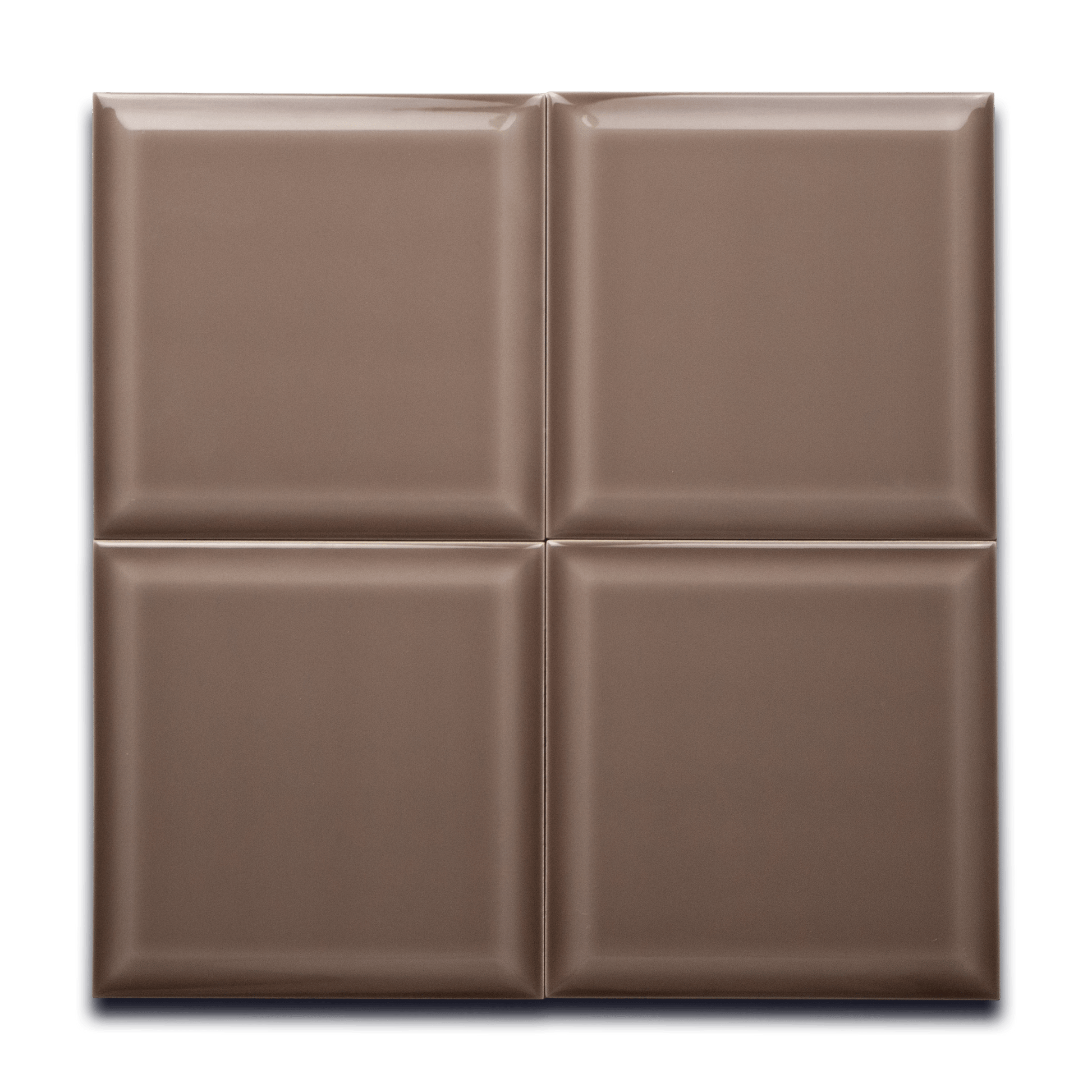 Latte 6x6 Bevelled Tile - Cemento Collection