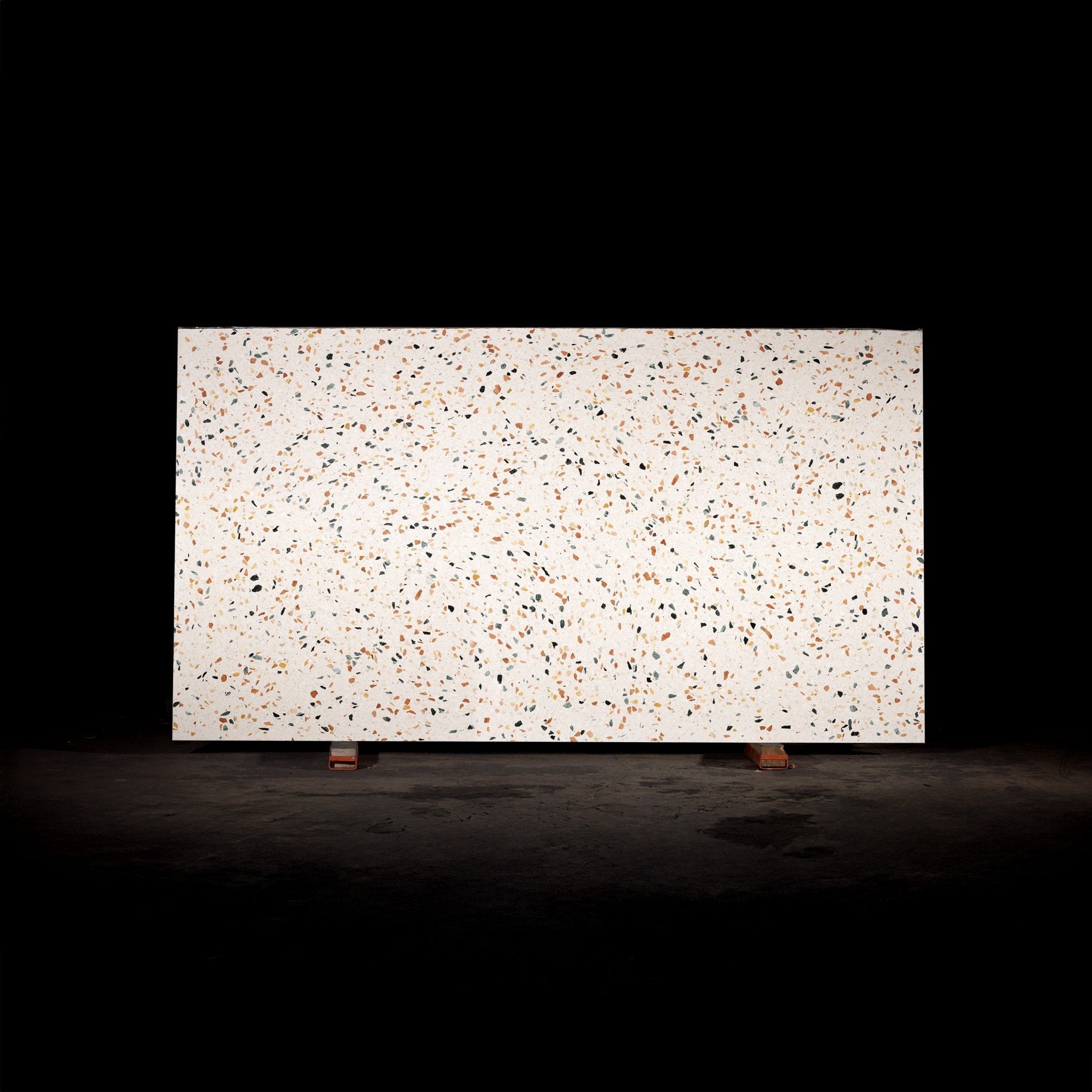 Levanzo Cream (Slab and Table Top) Terrazzo Tile - Cemento Collection