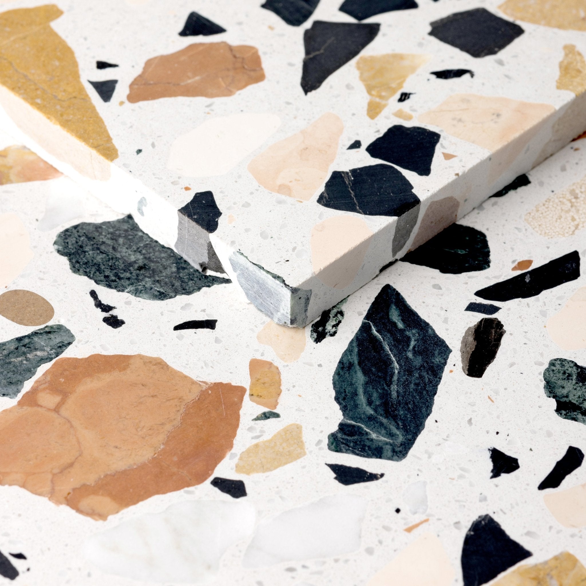 Li Galli Nougat 16x16 Terrazzo Tile - Cemento Collection