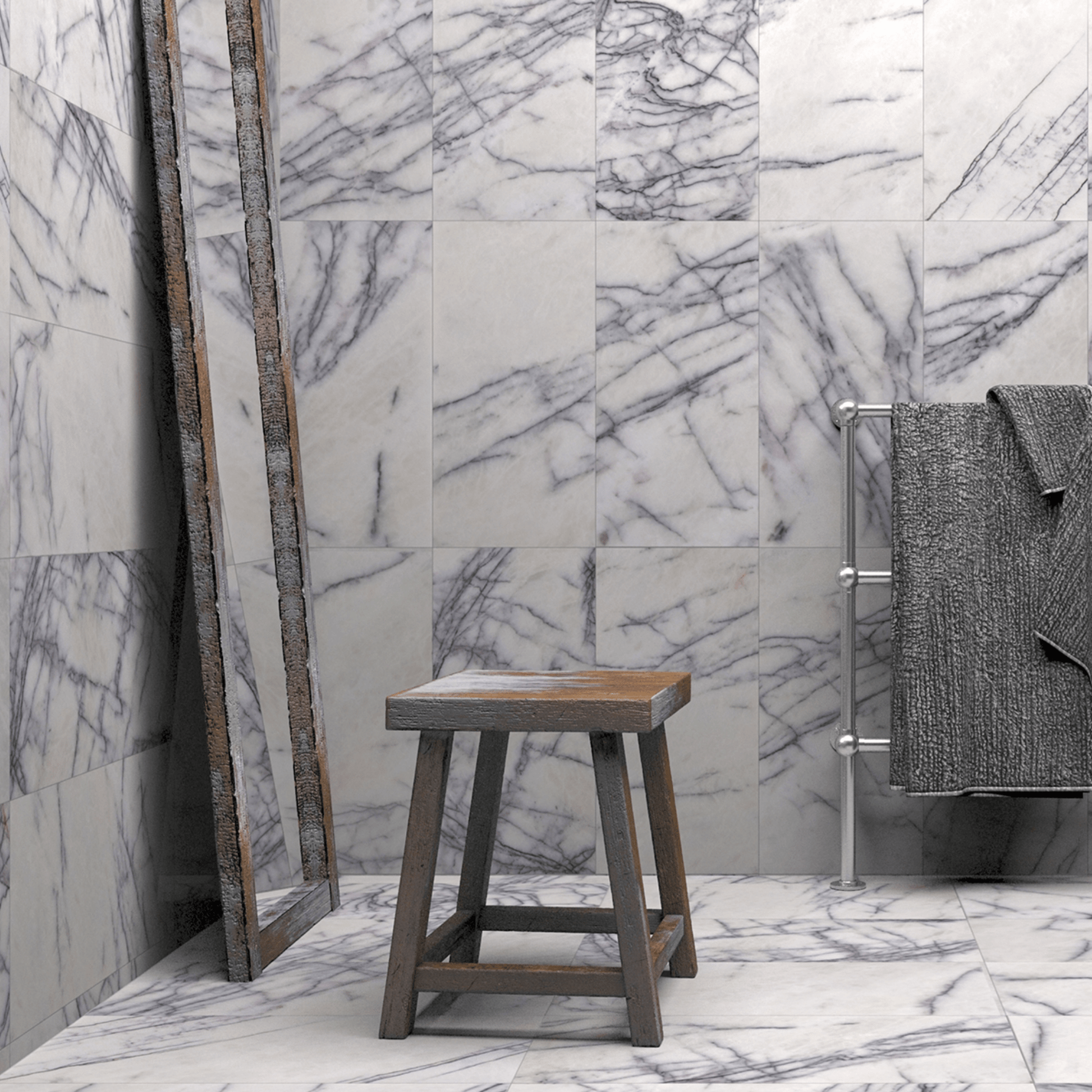 Lilac Marble 12x24 Honed Field Tile - Cemento Collection