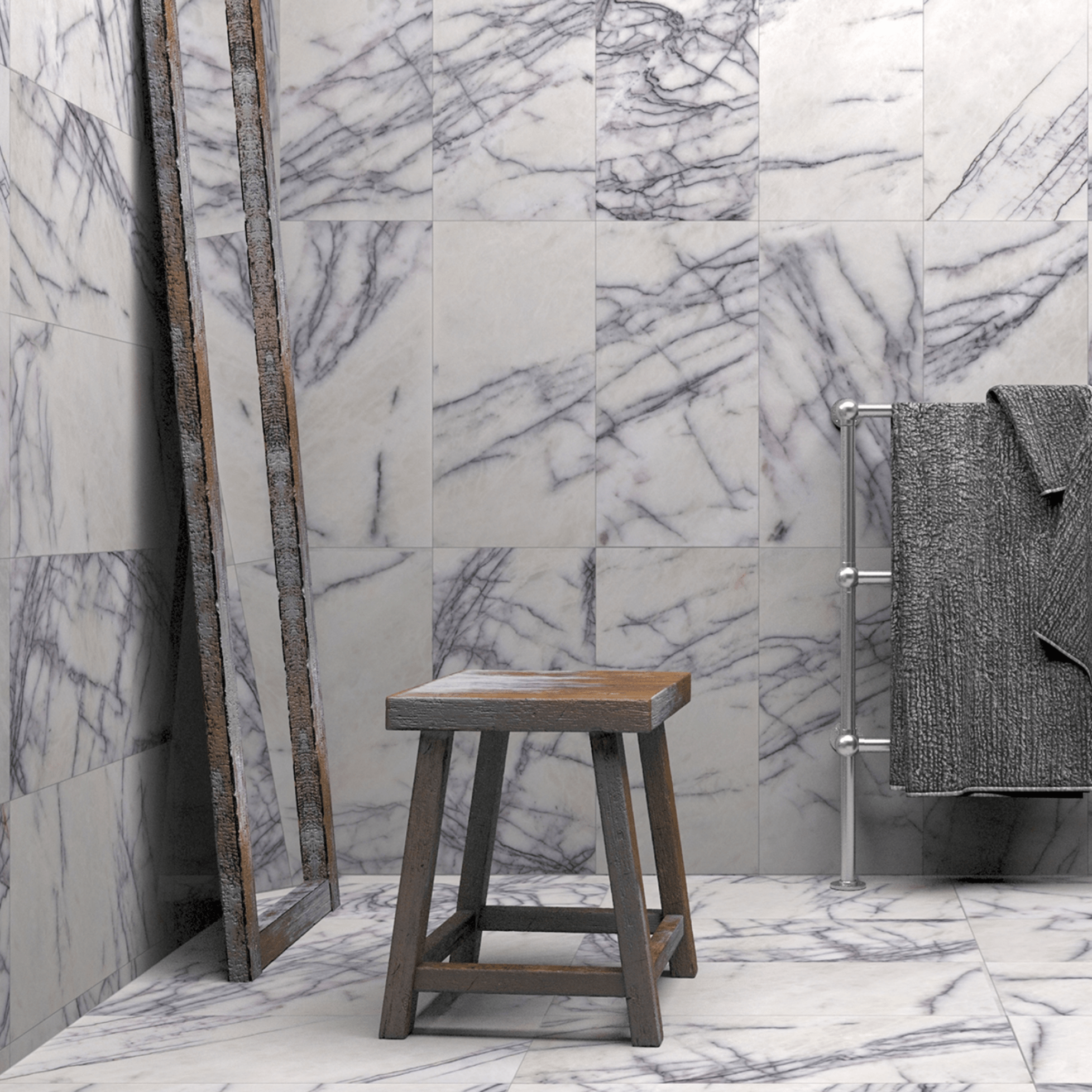 Lilac Marble 12x24 Honed Field Tile - Cemento Collection