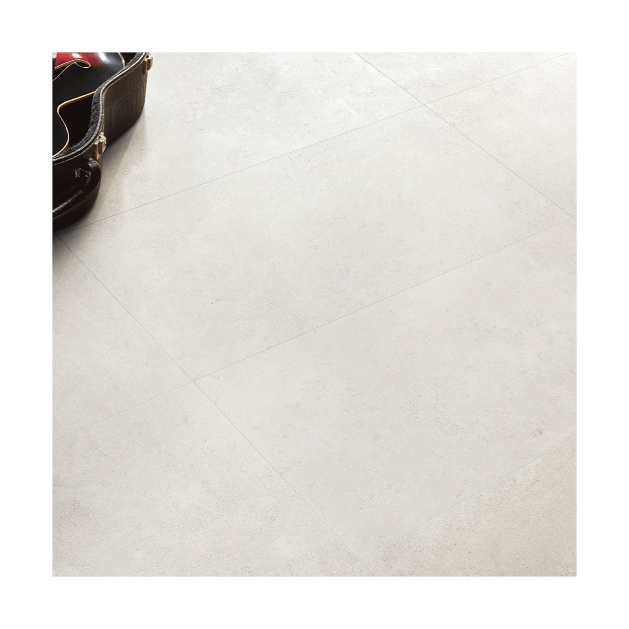 Lime Stone White Cream Rectified Porcelain Tile 24x24 Porcelain Tile - Cemento Collection