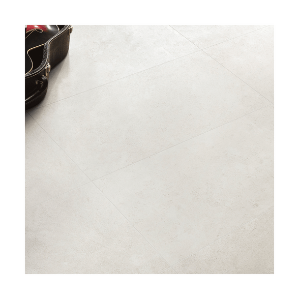 Lime Stone White Cream Rectified Porcelain Tile 24x24 Porcelain Tile - Cemento Collection