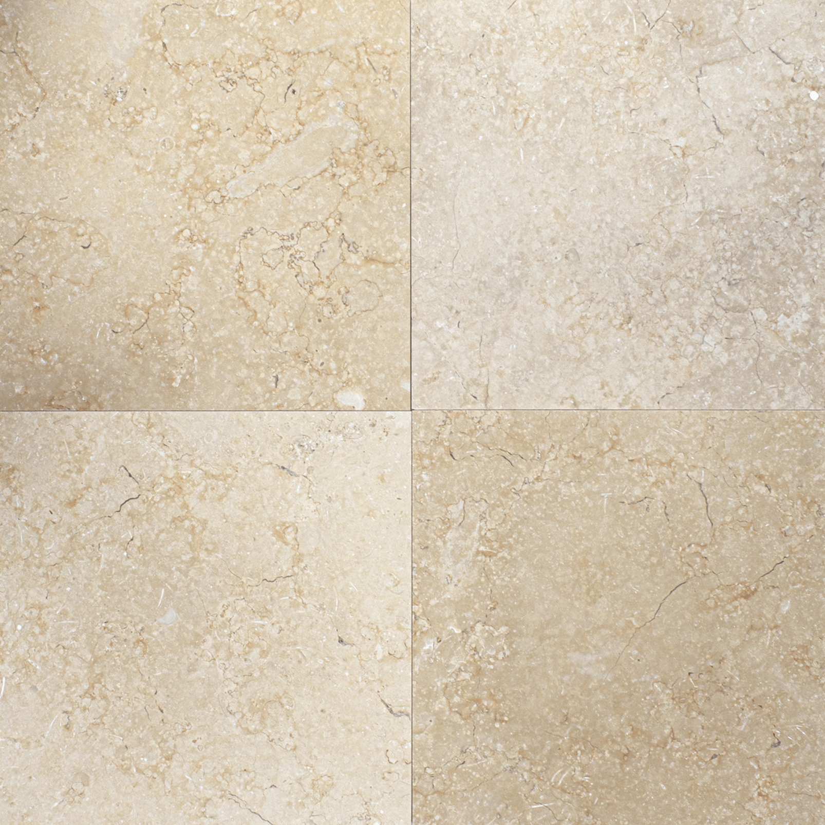 Limestone 12x12 Cream Honed Tile - Cemento Collection