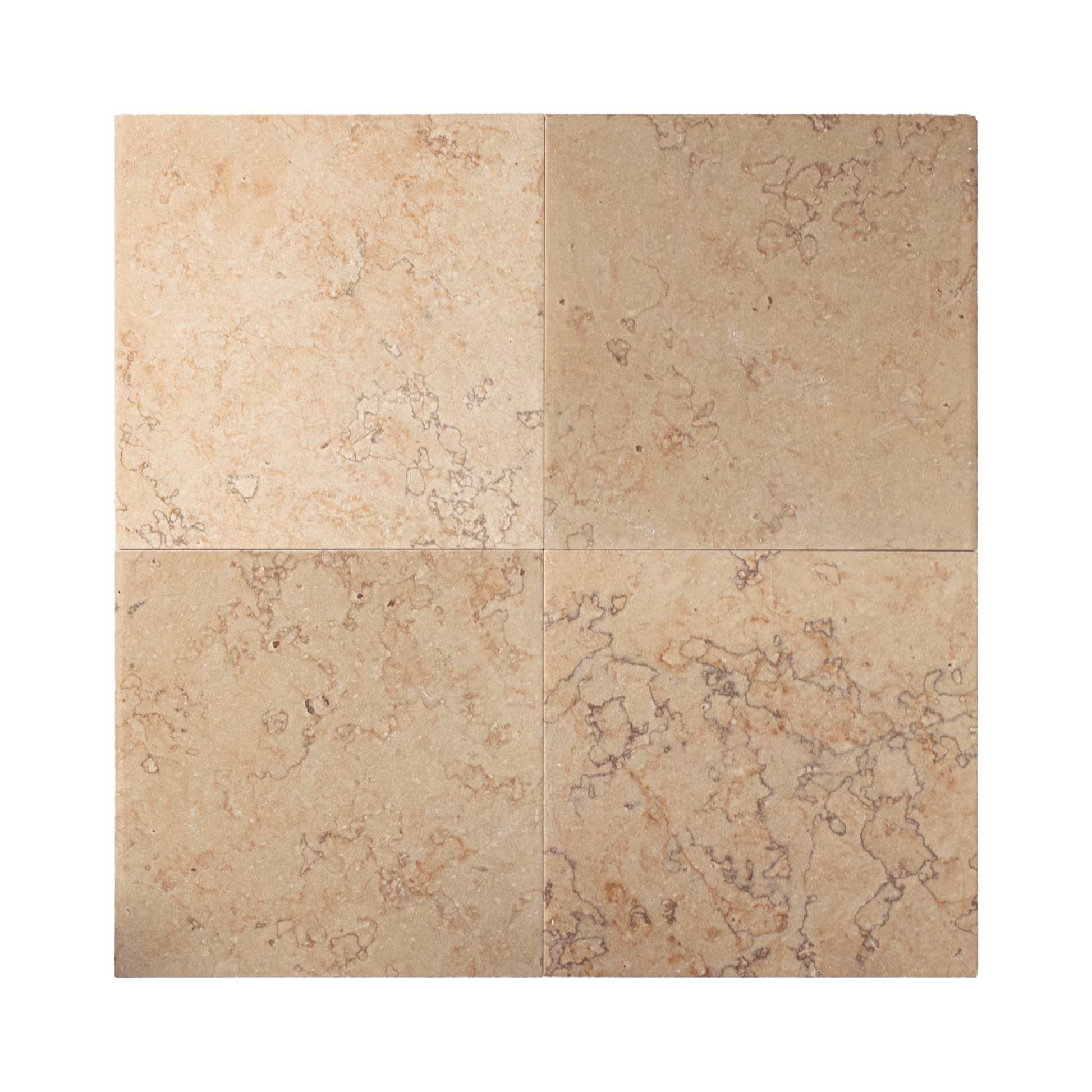 Limestone 12x12 Rose Brushed and Honed Tile - Cemento Collection