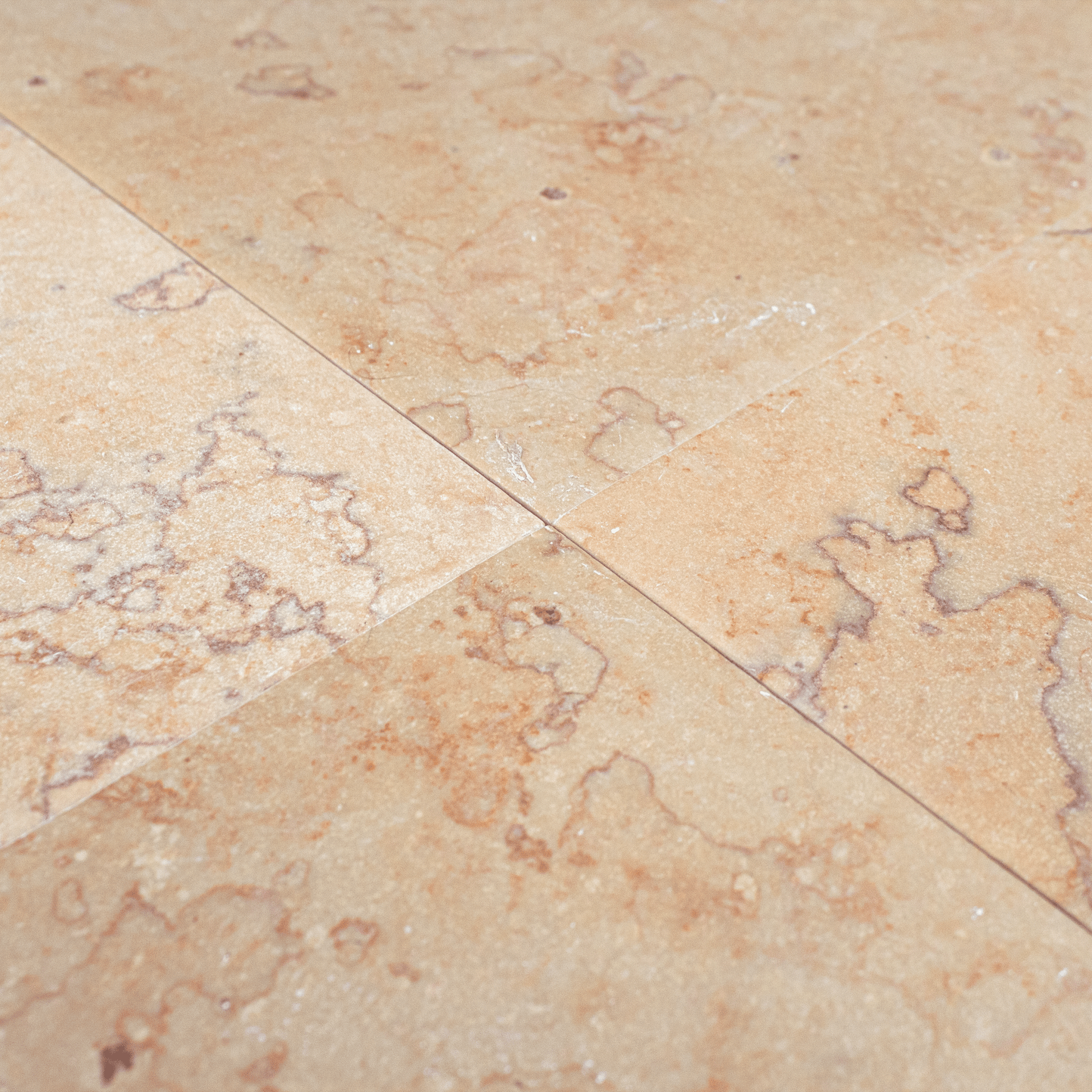 Limestone 12x12 Rose Brushed and Honed Tile - Cemento Collection