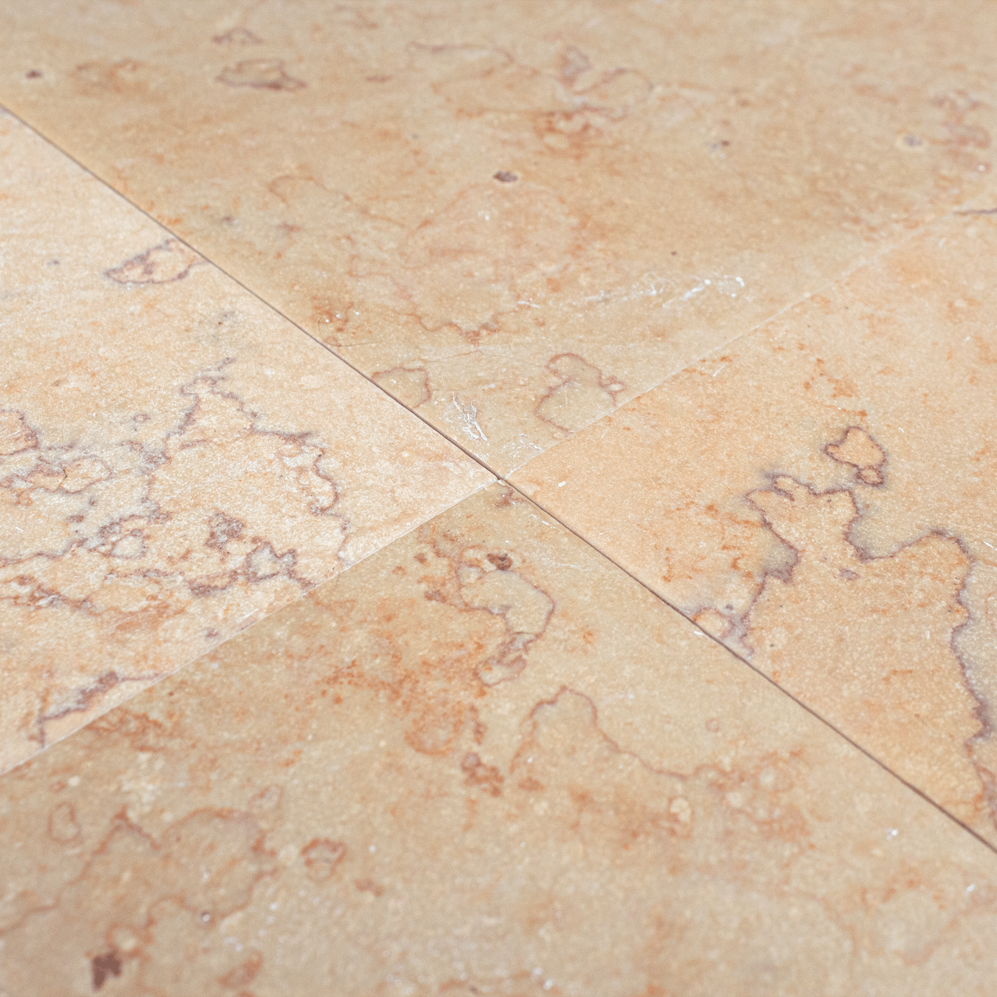 Limestone 12x12 Rose Brushed and Honed Tile - Cemento Collection