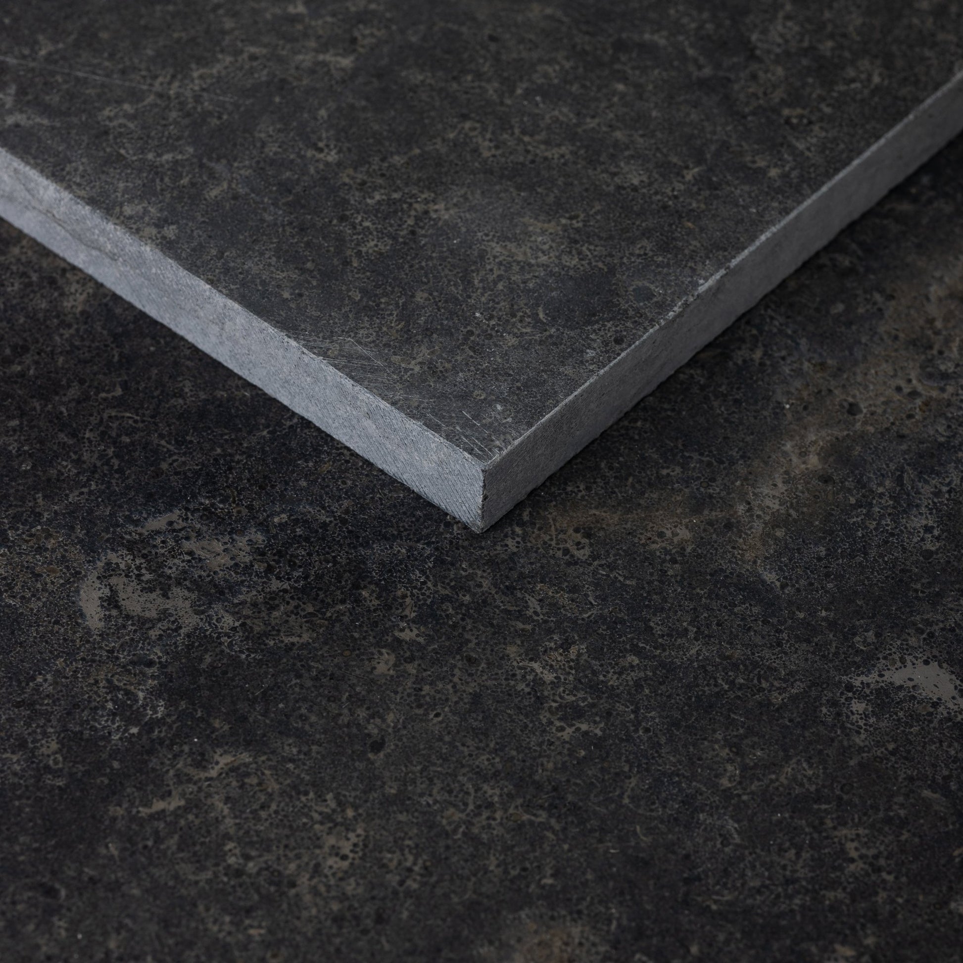 Lisbon Fossil Limestone 16x16 Leathered Tile - Cemento Collection